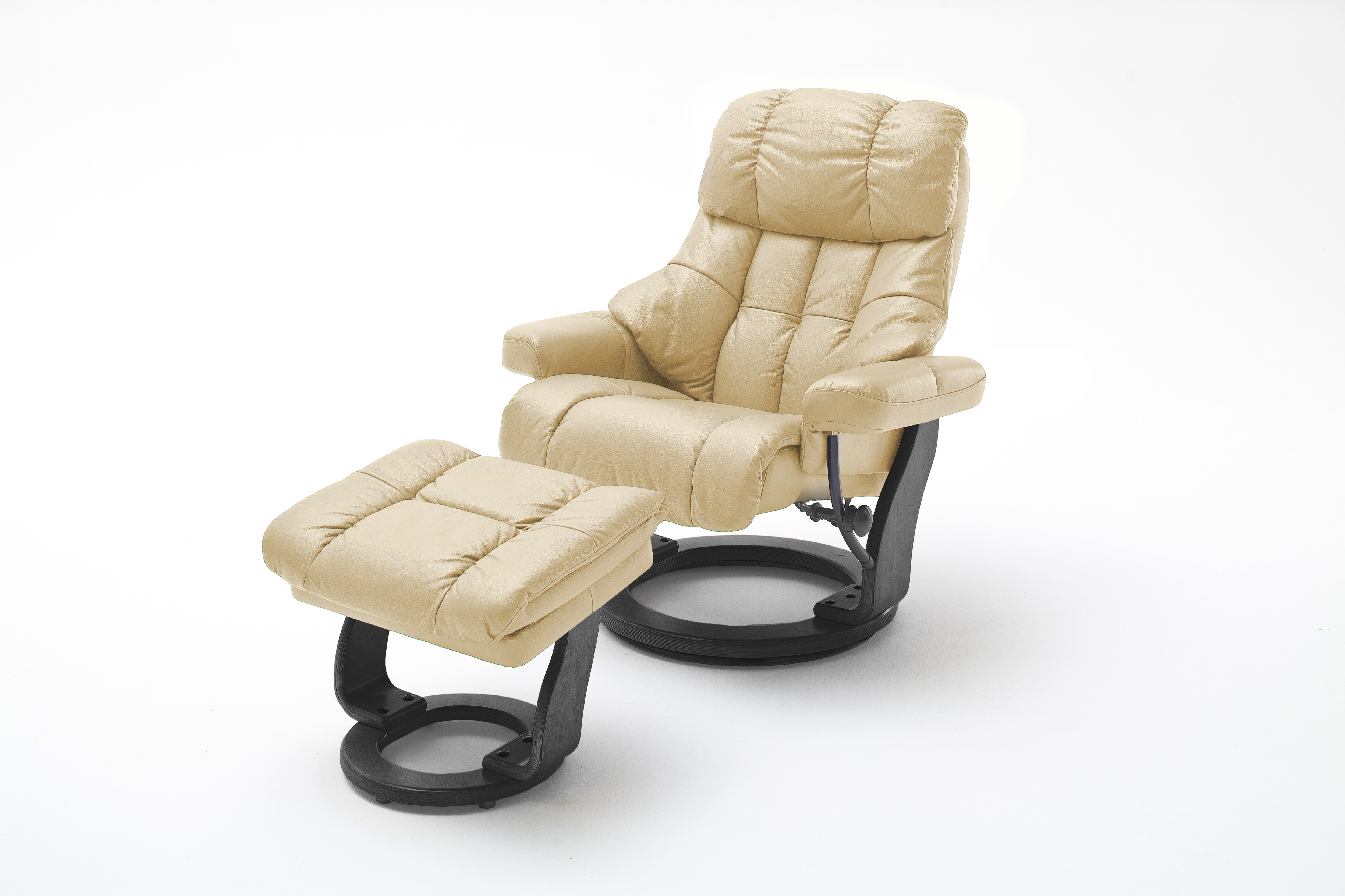 iNNoSeat by MCA + CALGARY XXL Relaxer 180 mit Hocker - versch. Ausf&uuml;hrungen - creme|schwarz 
