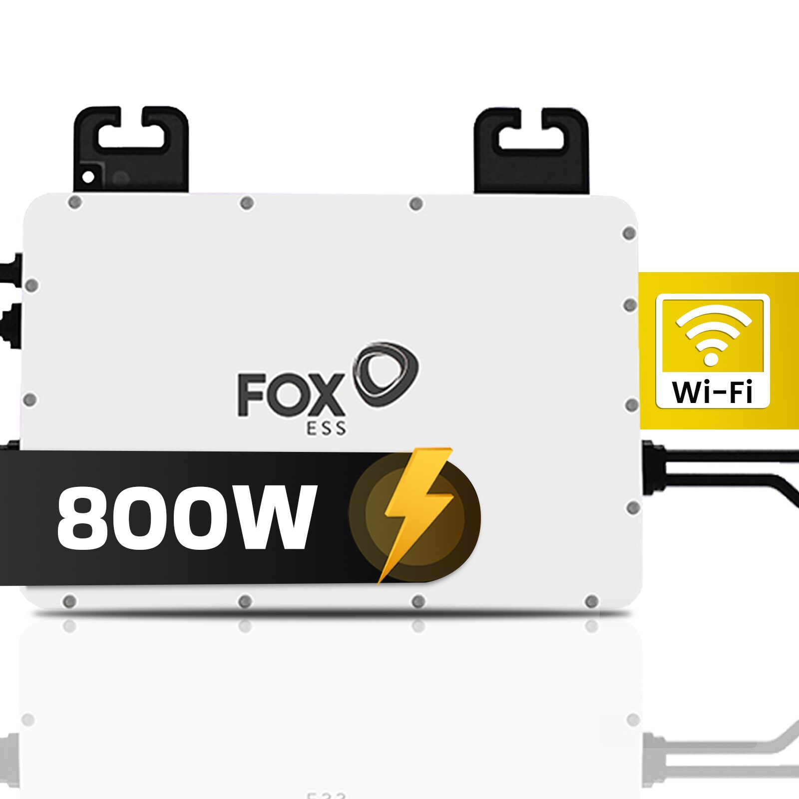 Fox ESS Mikro-Wechselrichter 800 W M1-800-E für Balkonkraftwerk, IP67 wetterfest, Plug-&-Play Installation, 2 MPPT, Bluetooth & WIFI, Micro Inverter