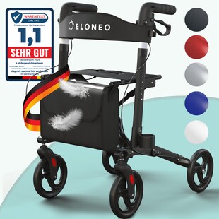 Eloneo Leichtgewichtrollator »Move«, schwarz 