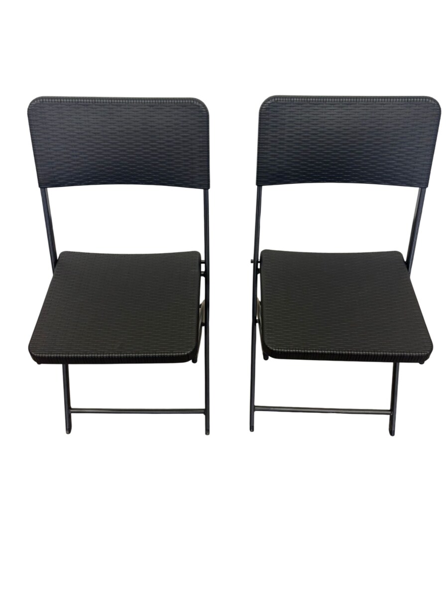 Sedex 2er Set Klappstuhl Mila Schwarz/Anthrazit 