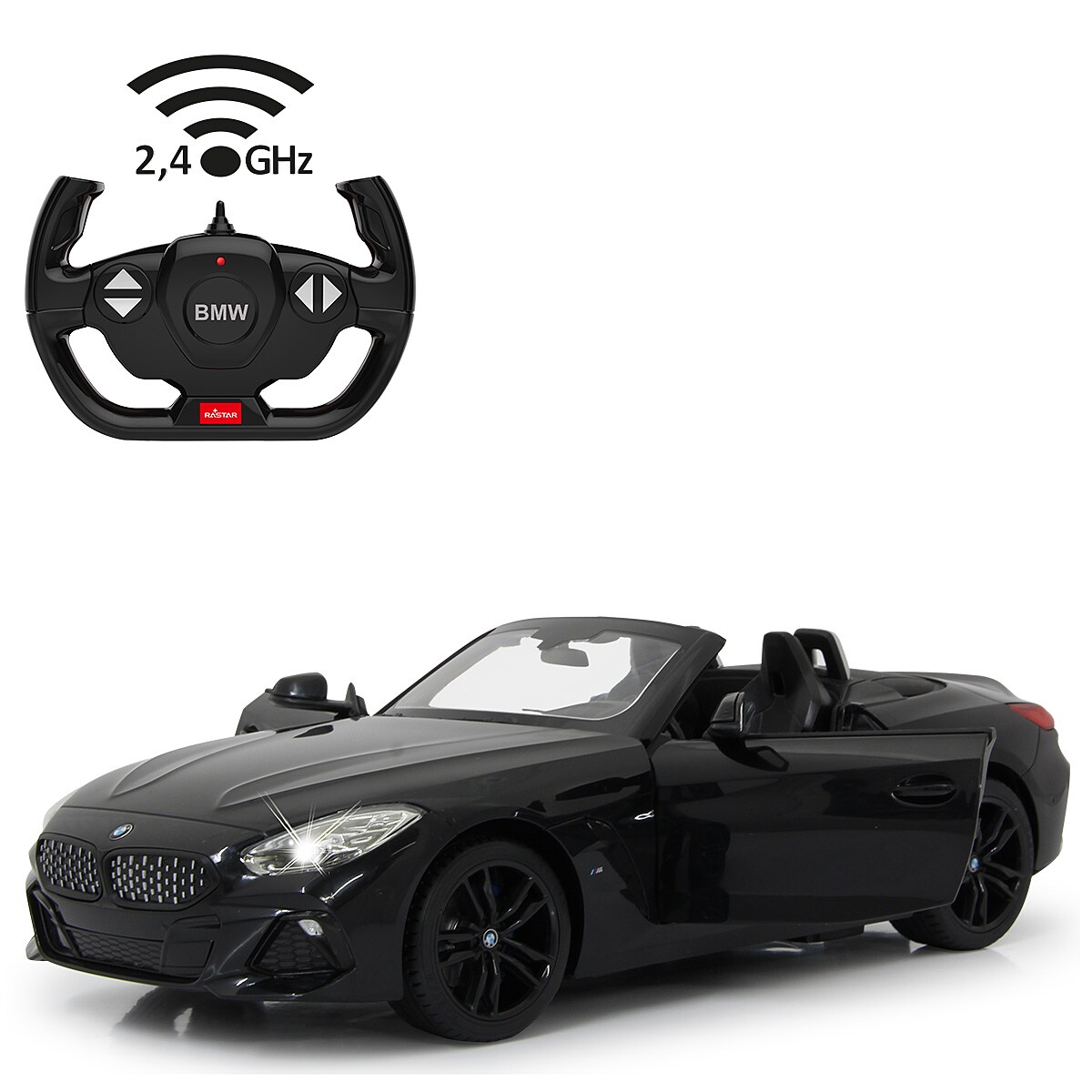 JAMARA BMW Z4 Roadster 1:14 schwarz 2,4GHz T&uuml;r manuell 