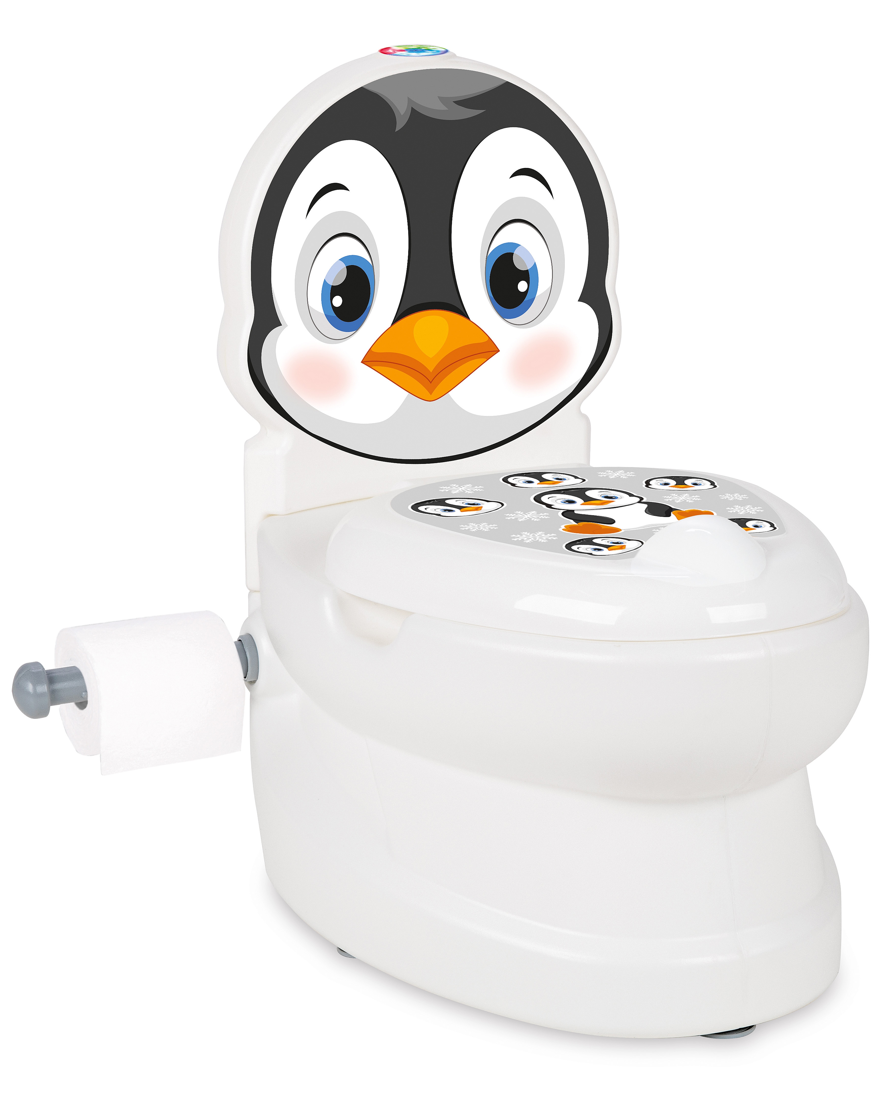 JAMARA Meine kleine Toilette Pinguin mit Sp&uuml;lsound und Toilettenpapierhalter 