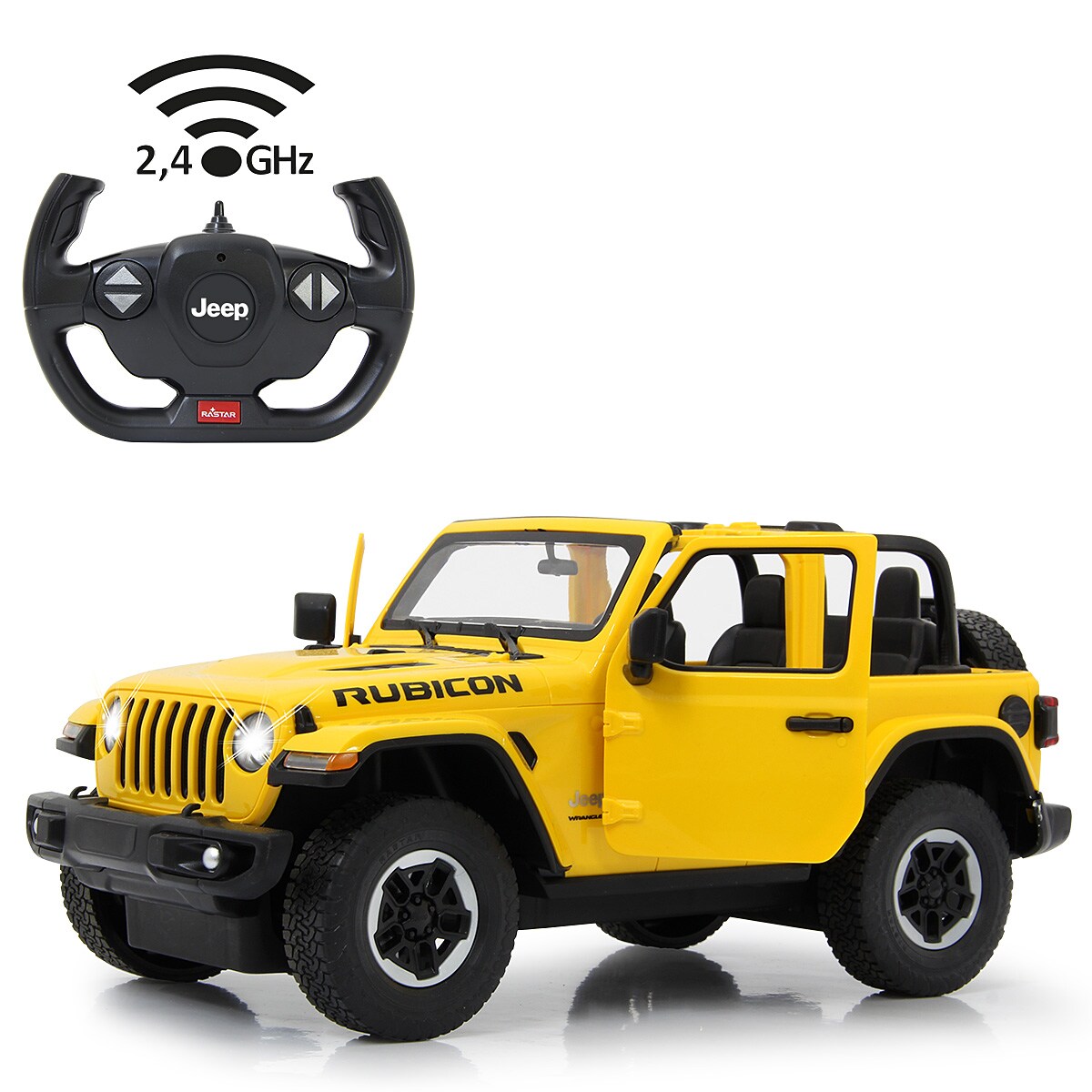 JAMARA Jeep Wrangler JL 1:14 gelb 2,4GHz Tür manuell