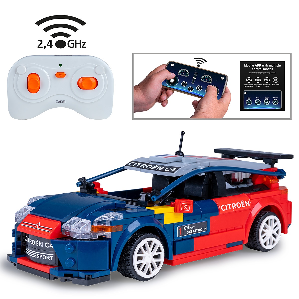 JAMARA CaDA 2008 Citro&euml;n C4 WRC 1:20 2,4GHz Bricks 