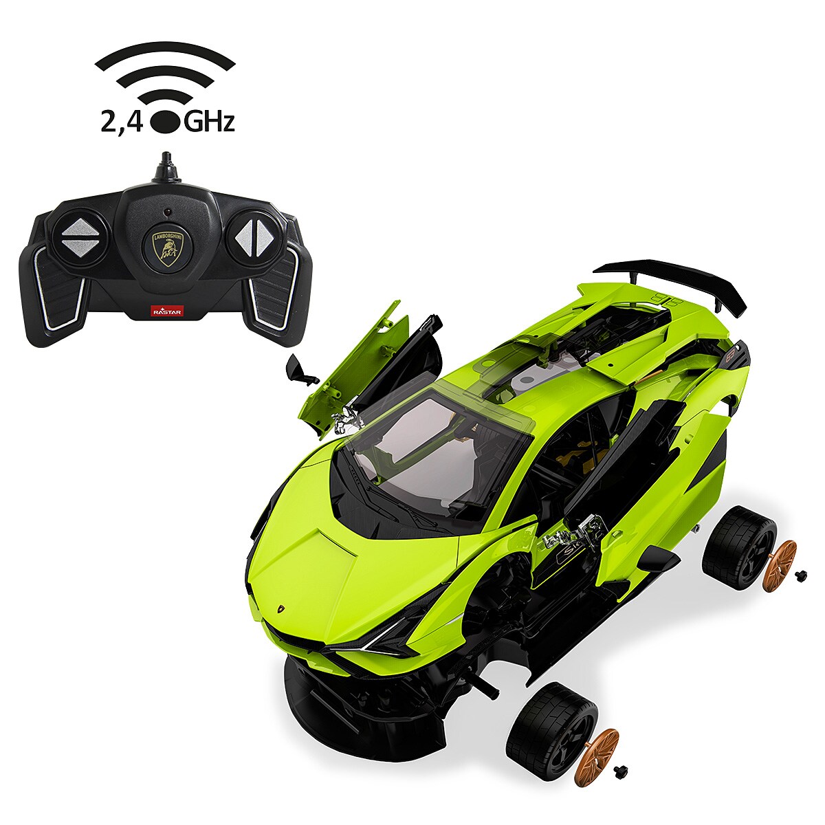 JAMARA Lamborghini Sián FKP 37 1:18 grün 2,4GHz Bausatz