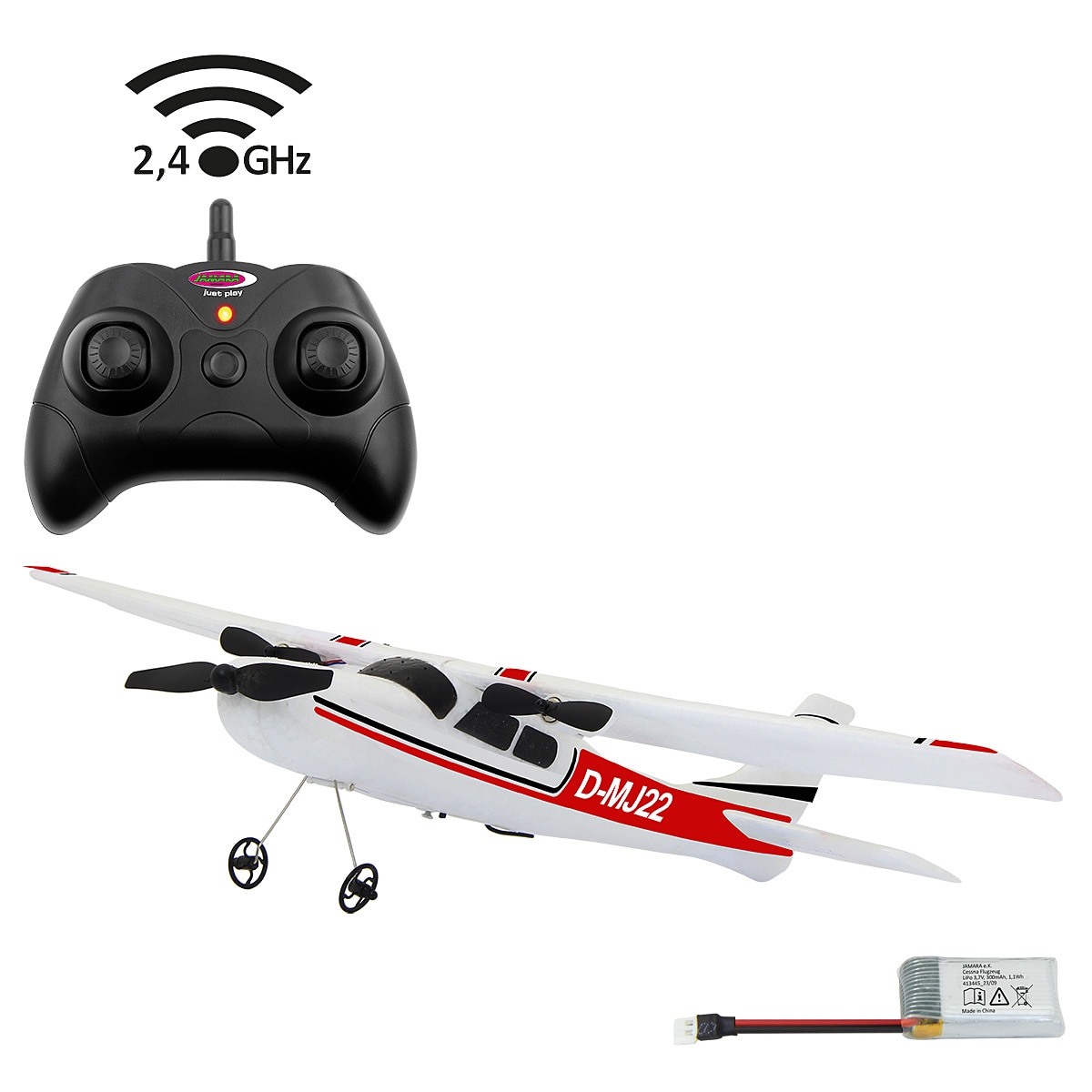 JAMARA Cessna 182 Flugzeug 2,4GHz Gyro 2CH 