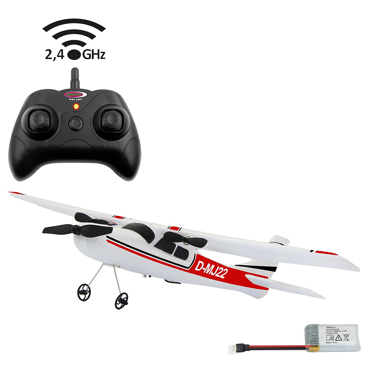 JAMARA Cessna 182 Flugzeug 2,4GHz Gyro 2CH
