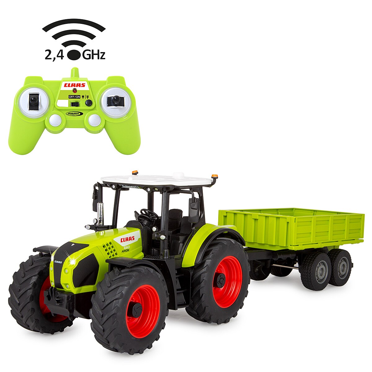 JAMARA Claas Arion 660 mit Kippanh&auml;nger 1:24 2,4GHz 