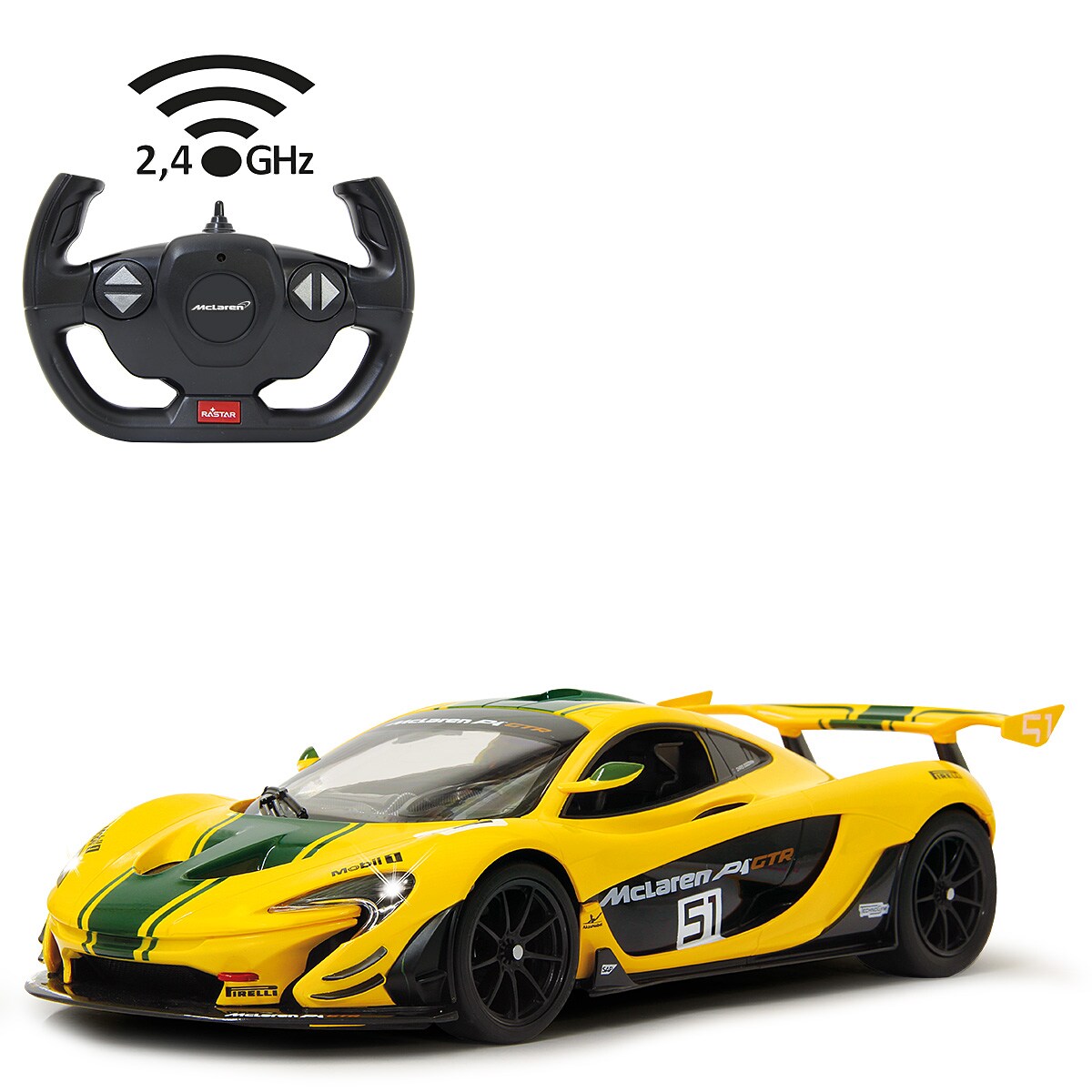 JAMARA McLaren P1 GTR 1:14 gelb 2,4GHz 