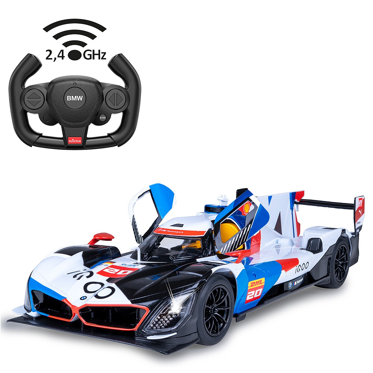 JAMARA BMW M Hybrid V8 LMDH 1:14 weiß 2,4GHz Tür manuell