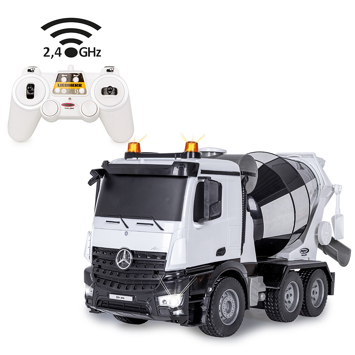 JAMARA Fahrmischer Mercedes-Benz Arocs Liebherr 1:20 2,4GHz