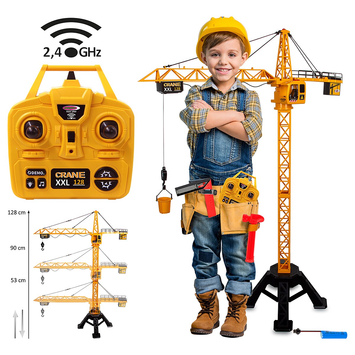 JAMARA Turmdrehkran Crane XXL 128 2,4GHz 
