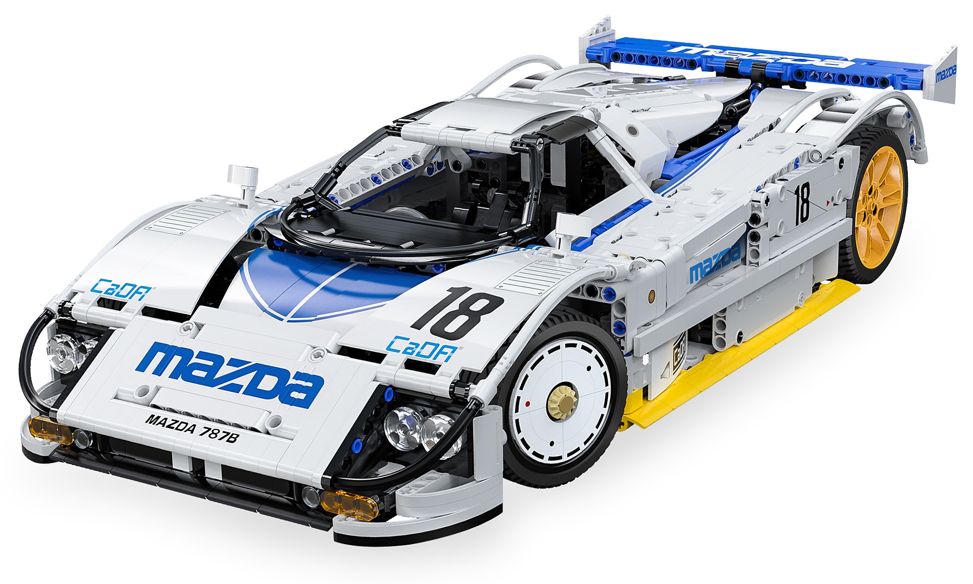 JAMARA CaDA Mazda 787B 1:10 wei&szlig; Bricks 