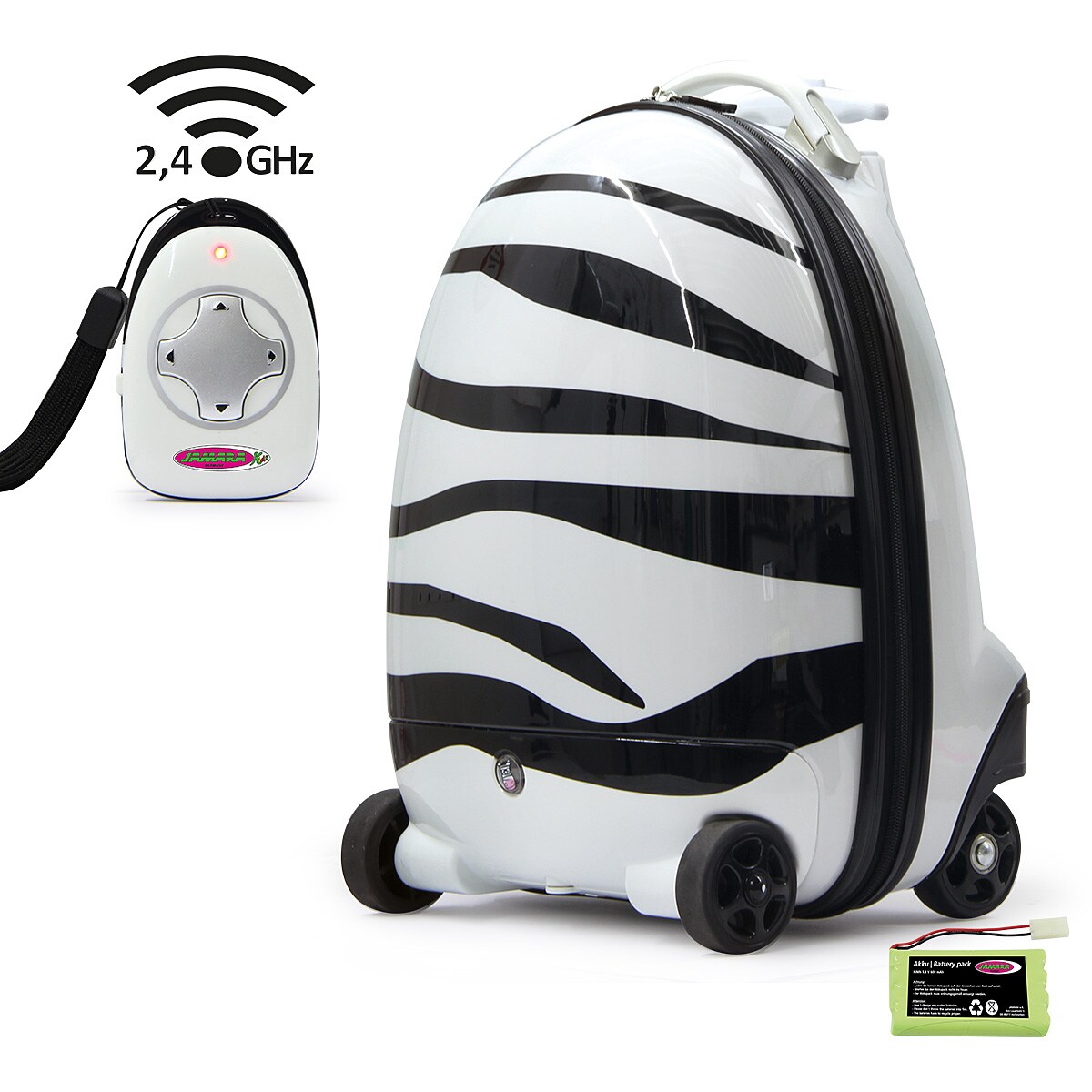 JAMARA Kinderkoffer Zebra 2,4GHz