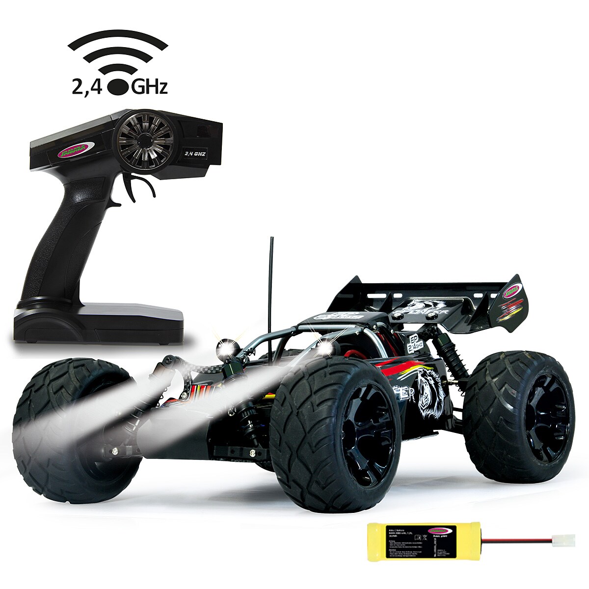 JAMARA-53270-Splinter Desertbuggy 4WD 1:10 NiMh 2,4GHz mit LED