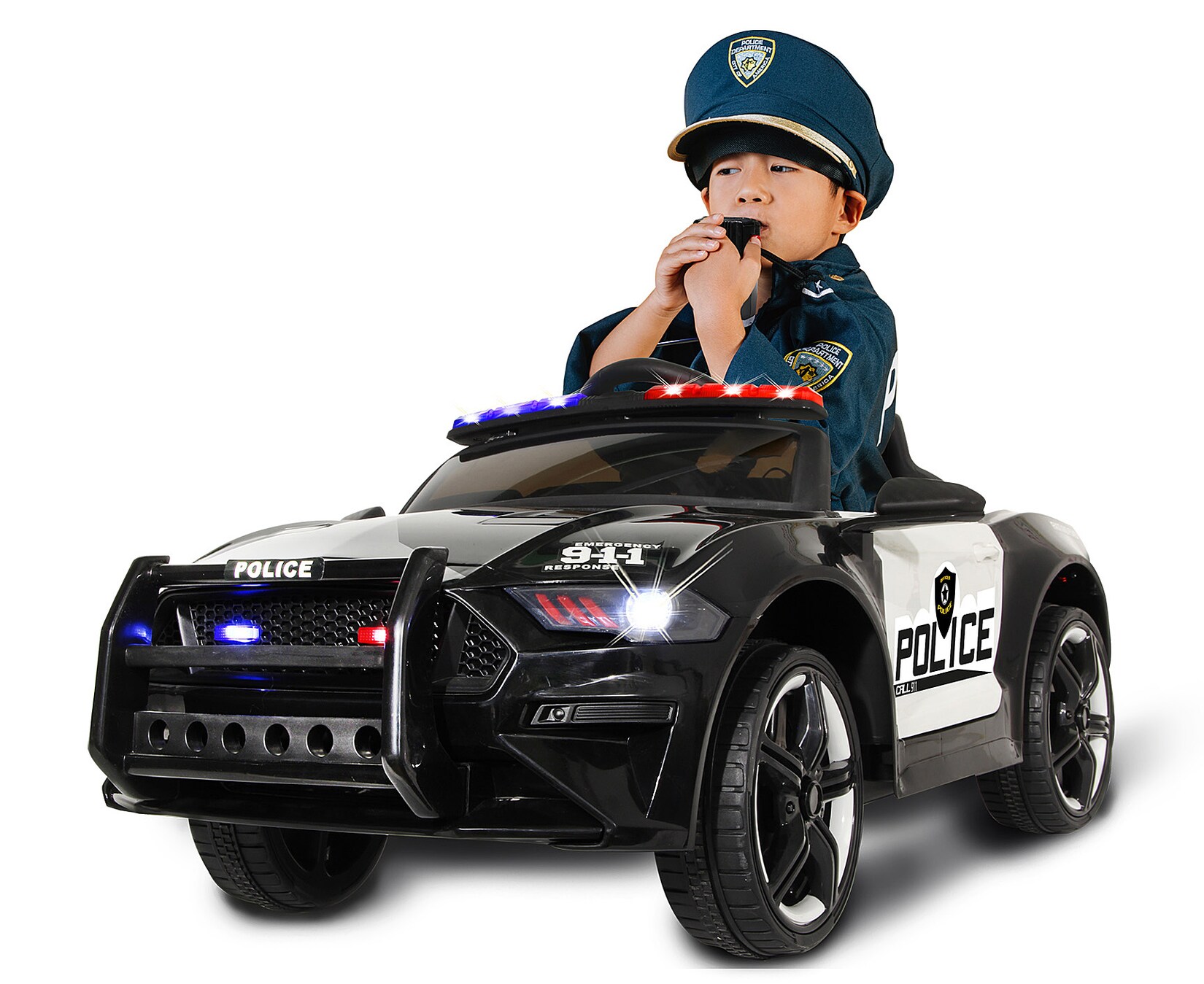 JAMARA Ride-on US Police Car 12V