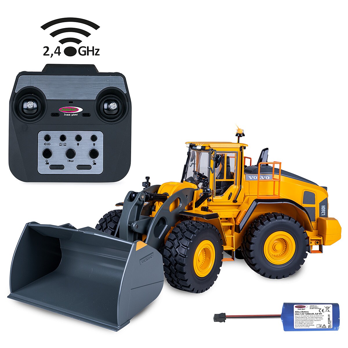 JAMARA Radlader Volvo L260H Metal 1:14 2,4GHz 