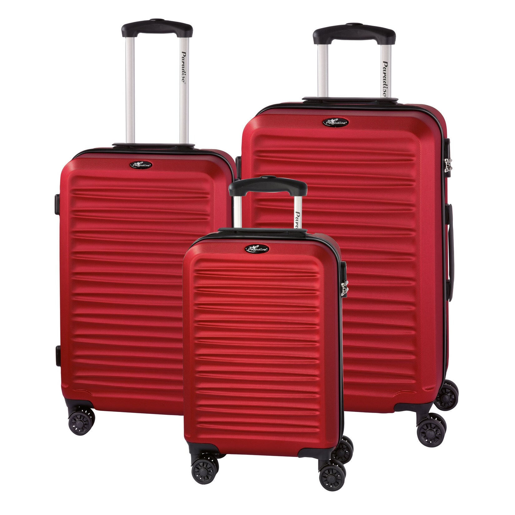 3-tlg. Trolley-Set "Havanna 2.0", rot