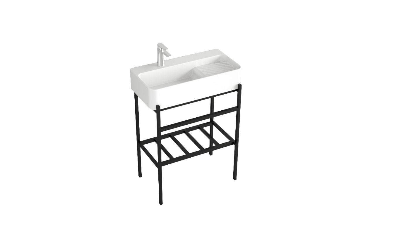 DELTA 60 Waschbecken-Konsolenset mit F&uuml;&szlig;en 