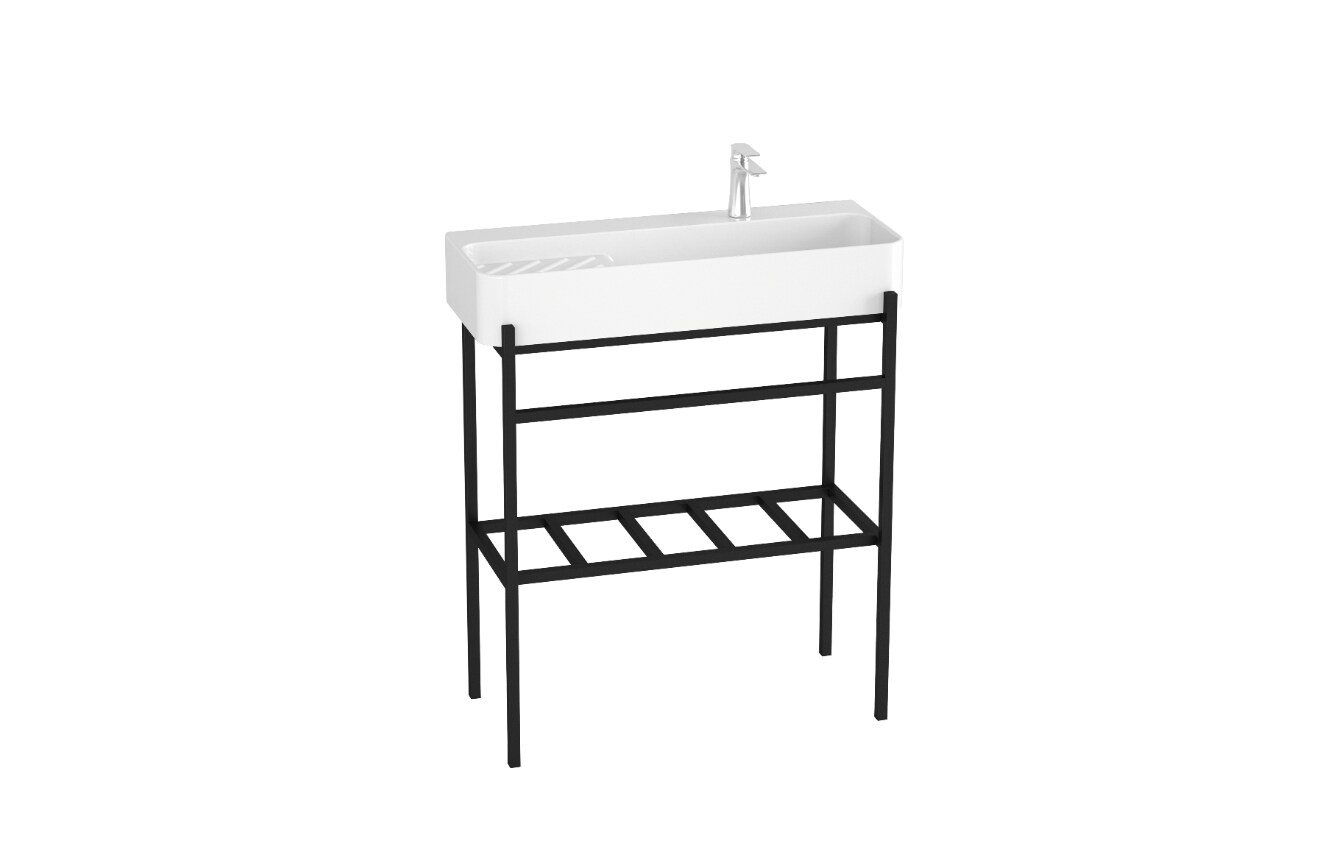 DELTA 80 Waschbecken-Konsolenset mit F&uuml;&szlig;en 