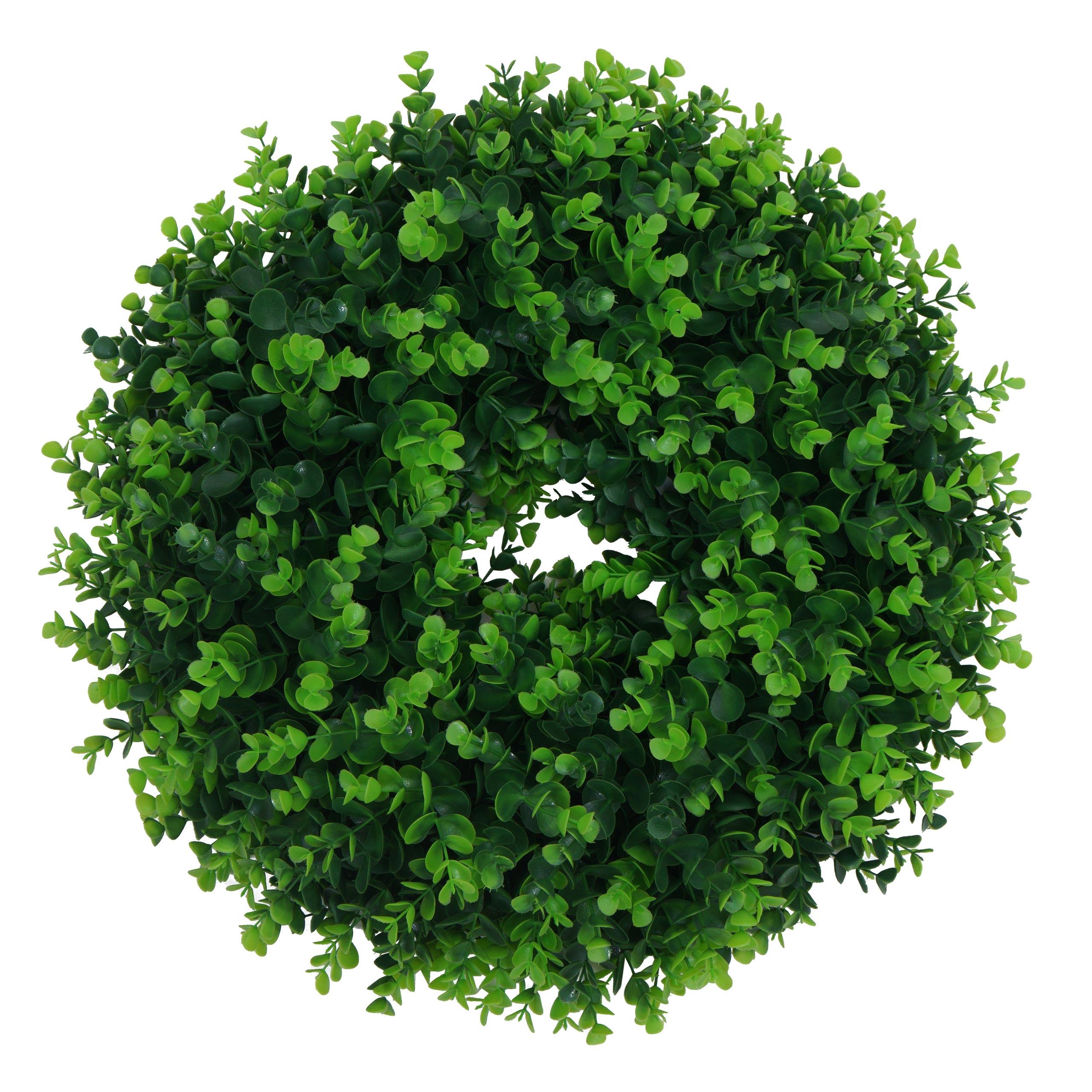 K&uuml;nstlicher Kranz MCW-O97, T&uuml;rkranz Tischkranz, Deko Buchsbaum In-/Outdoor &Oslash; 45cm 