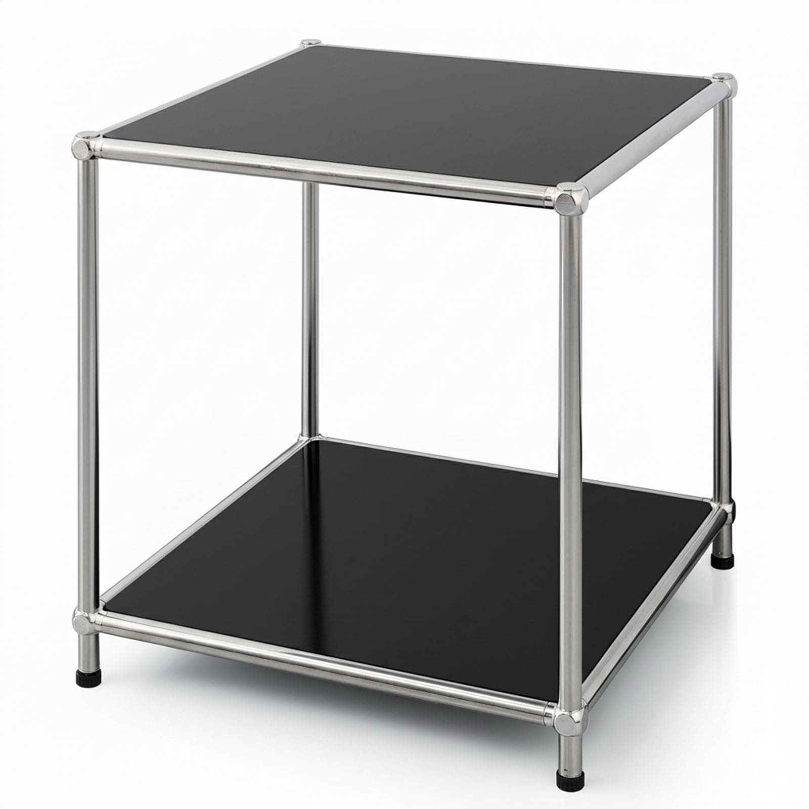 Floordirekt Metallregal | Concept Epure MK-012 | Offenes Beistell- & Aufbewahrungsregal mit 2 Ablagen 