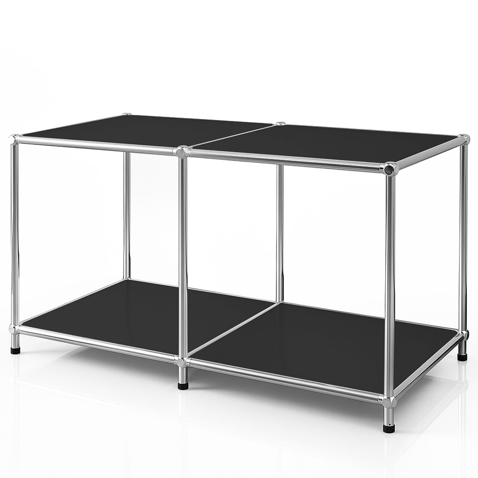 Floordirekt Metallregal | Concept Epure MK-016 | Sideboard & Ablageregal mit offenen Fl&auml;chen 