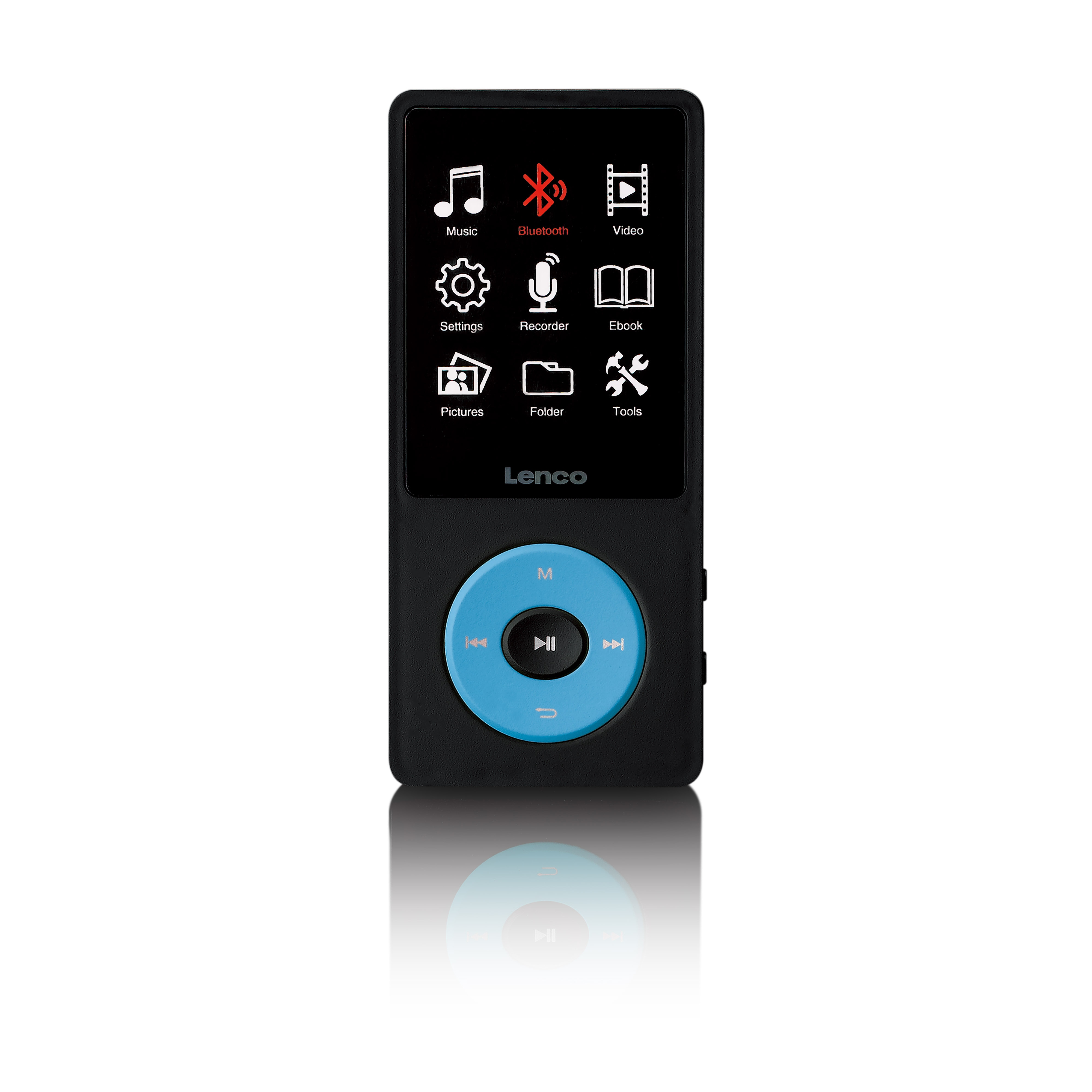Lenco MP3/MP4-Player mit Bluetooth&reg; und 8 GB internem Speicher Blau 