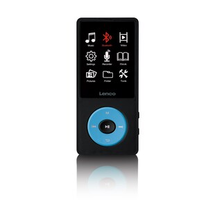 Lenco MP3/MP4-Player mit Bluetooth® und 8 GB internem Speicher Blau 