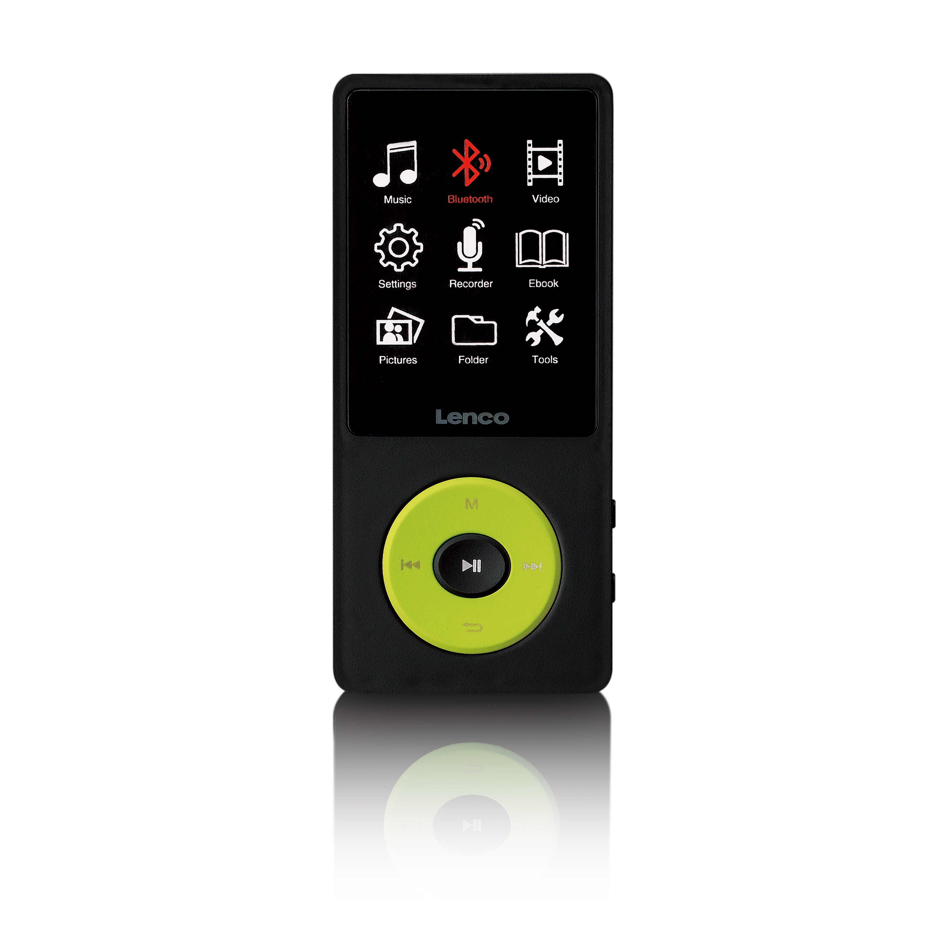 Lenco MP3/MP4-Player mit Bluetooth&reg; und 8 GB internem Speicher Gr&uuml;n 