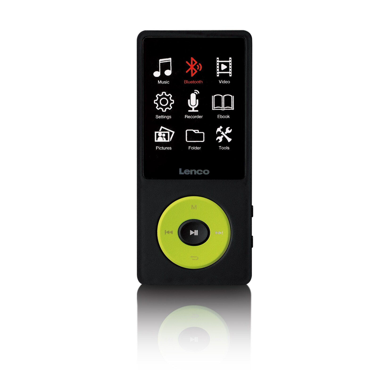 Lenco MP3/MP4-Player mit Bluetooth® und 8 GB internem Speicher Grün