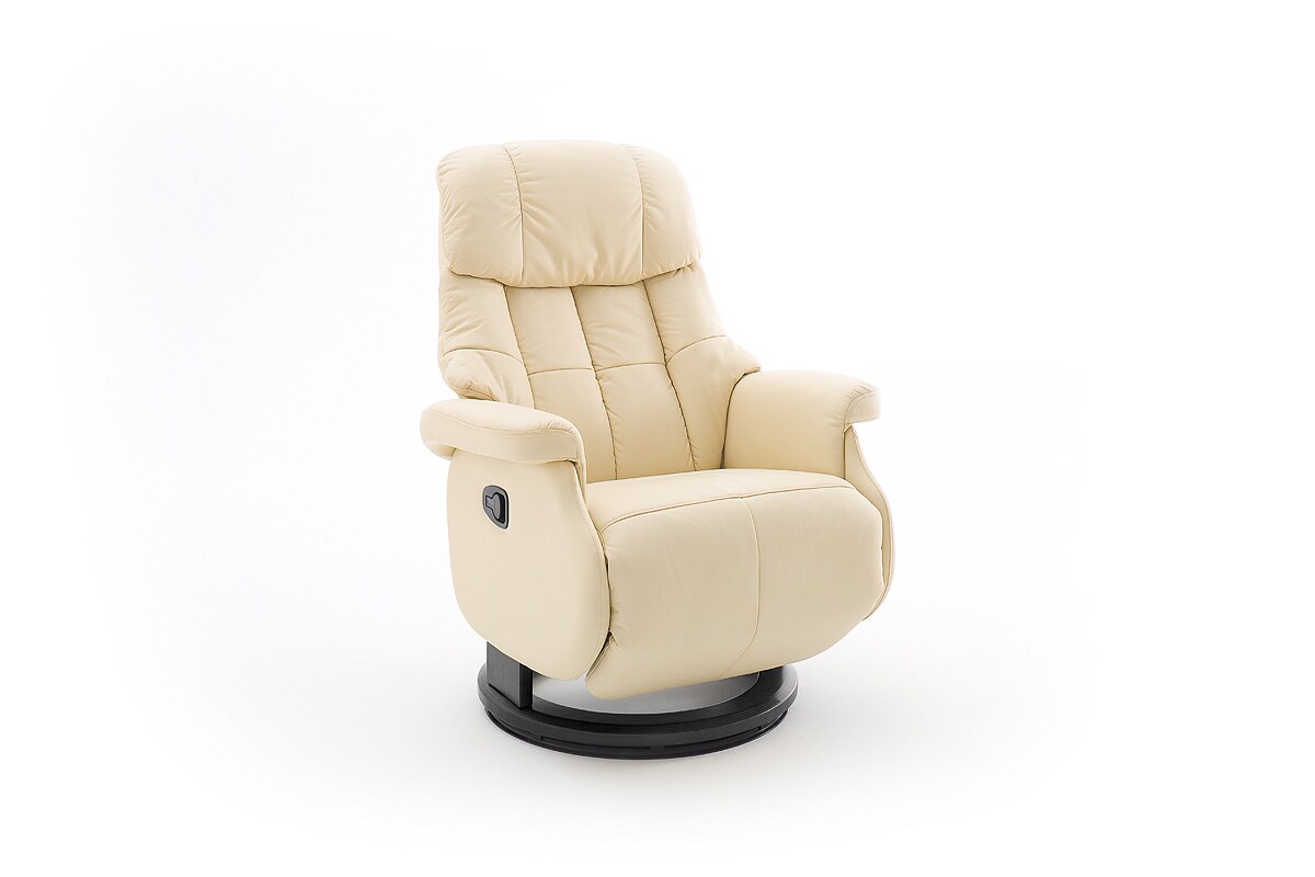 iNNoSeat by MCA + CALGARY COMFORT Relaxer Relaxsessel Fernsehsessel L manuell - versch. Farben - Creme/Schwarz 