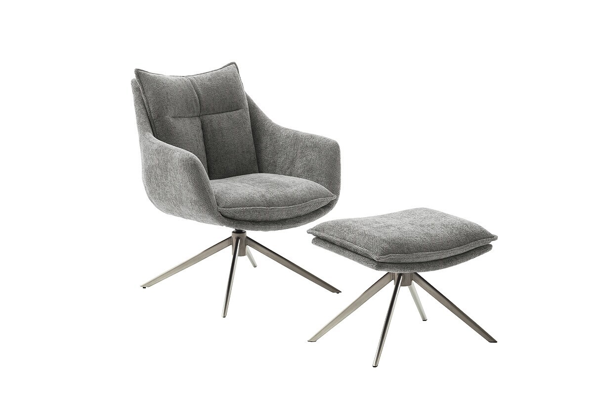 iNNoSeat by MCA + PARKER Drehstuhl mit Armlehnen - versch. Farben - Edelstahl / Anthrazit 