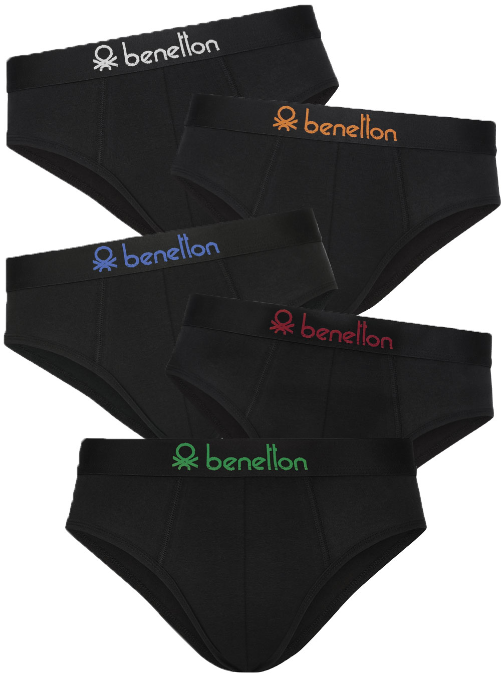 Benetton 5er Pack Slips 