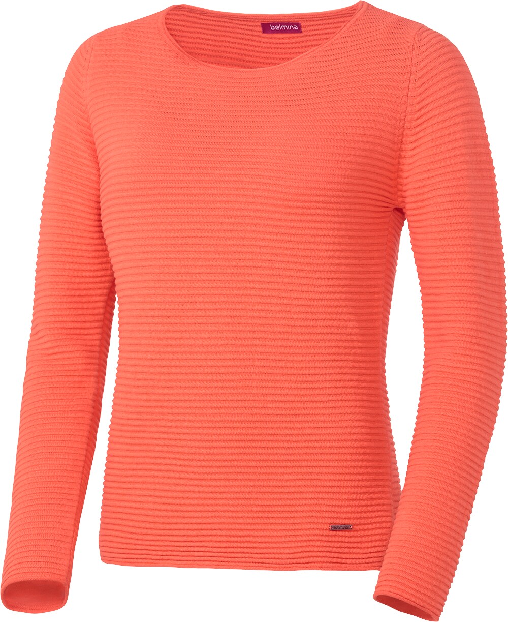 Belmina Damen Reliefpullover 