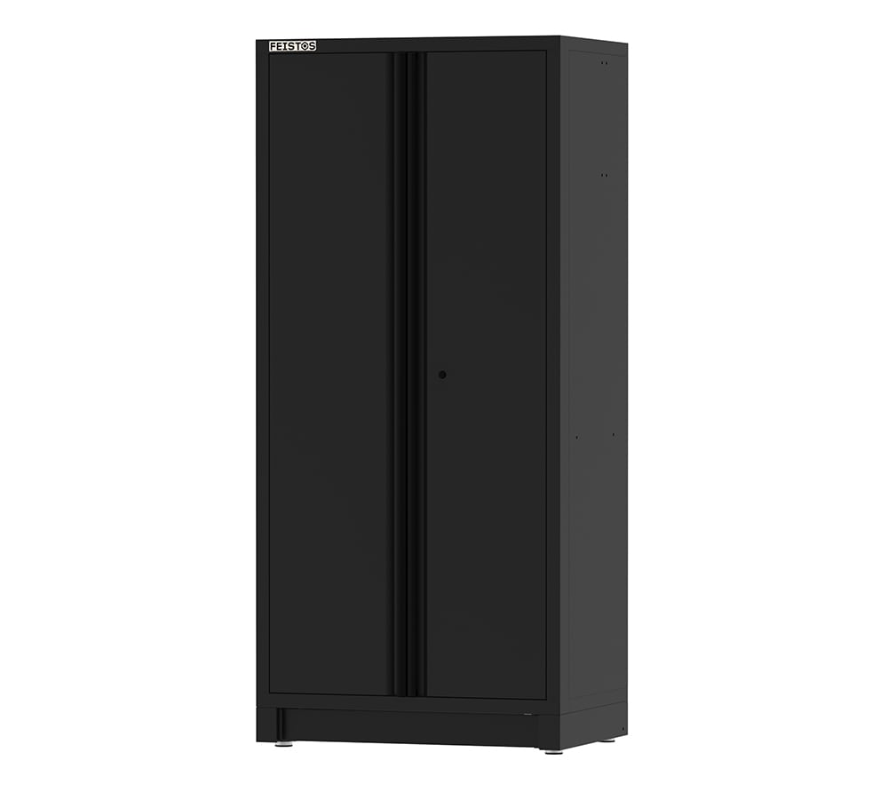 Feistos Hochschrank EOS Blackline Duo Schwarz | 61x92x200cm 