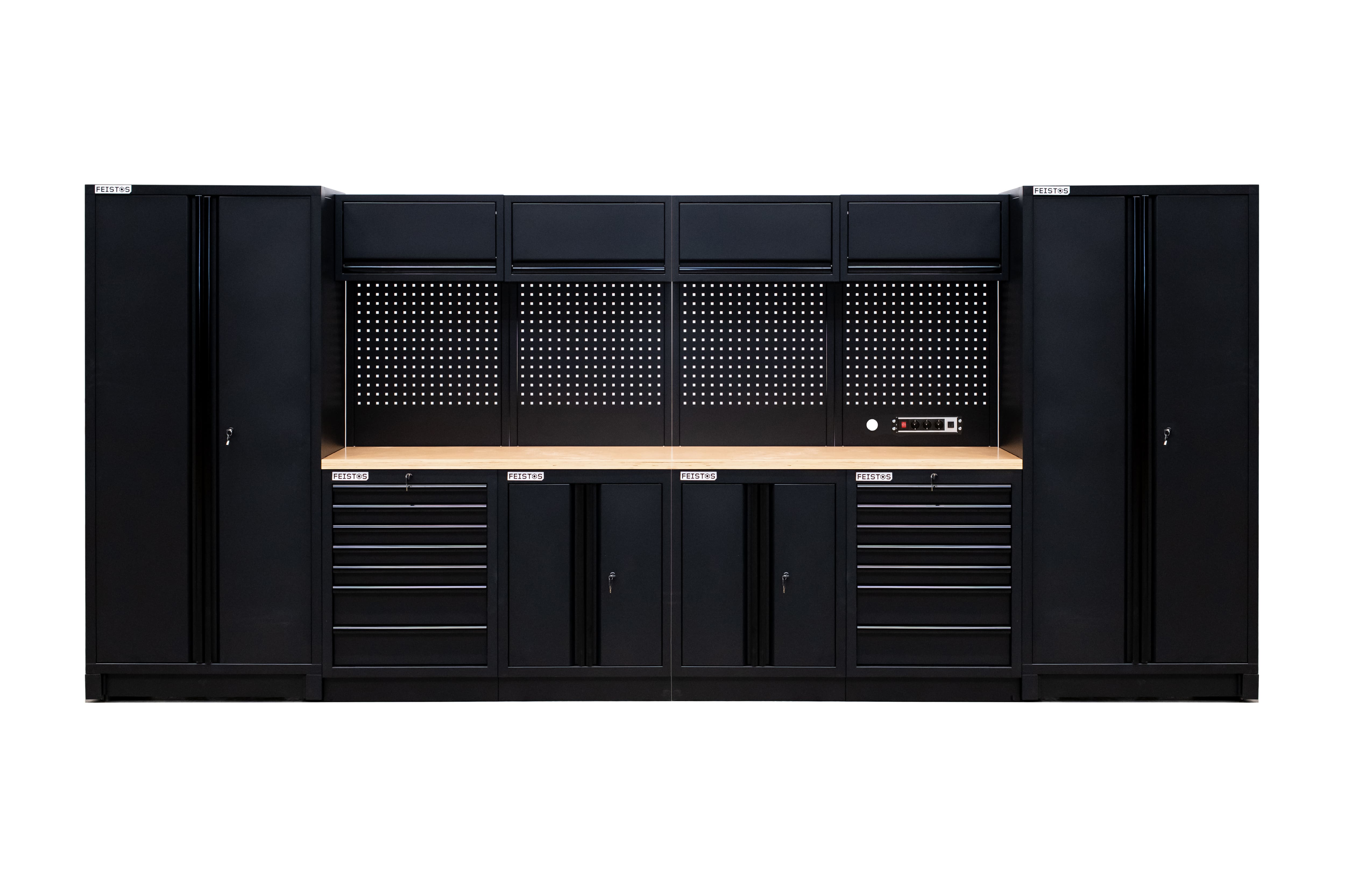 Feistos Werkstatteinrichtung EOS 13 Blackline Schwarz | 61x455x200cm 