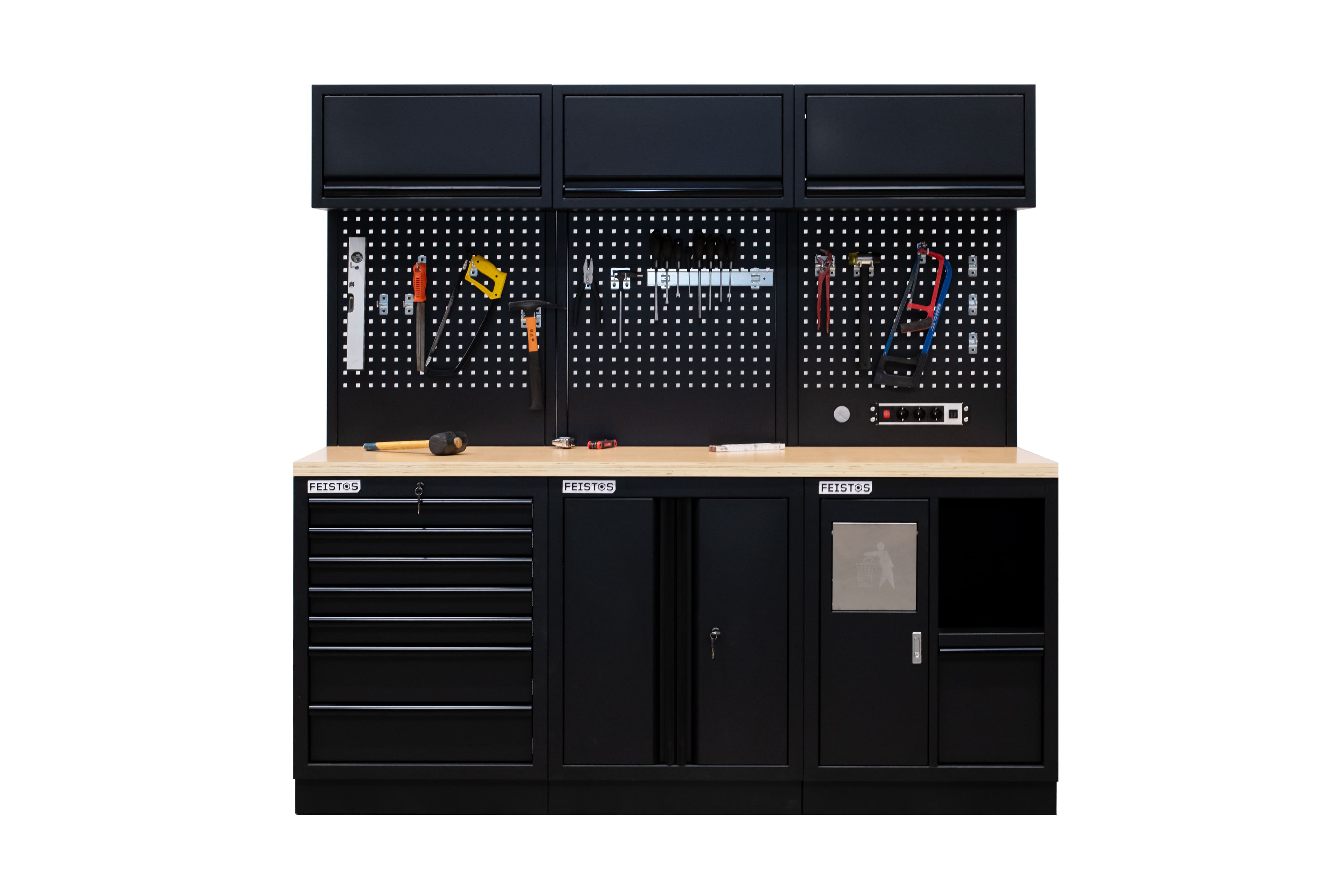 Feistos Werkzeugschrank EOS 11 Blackline Schwarz | 61x204x200cm 