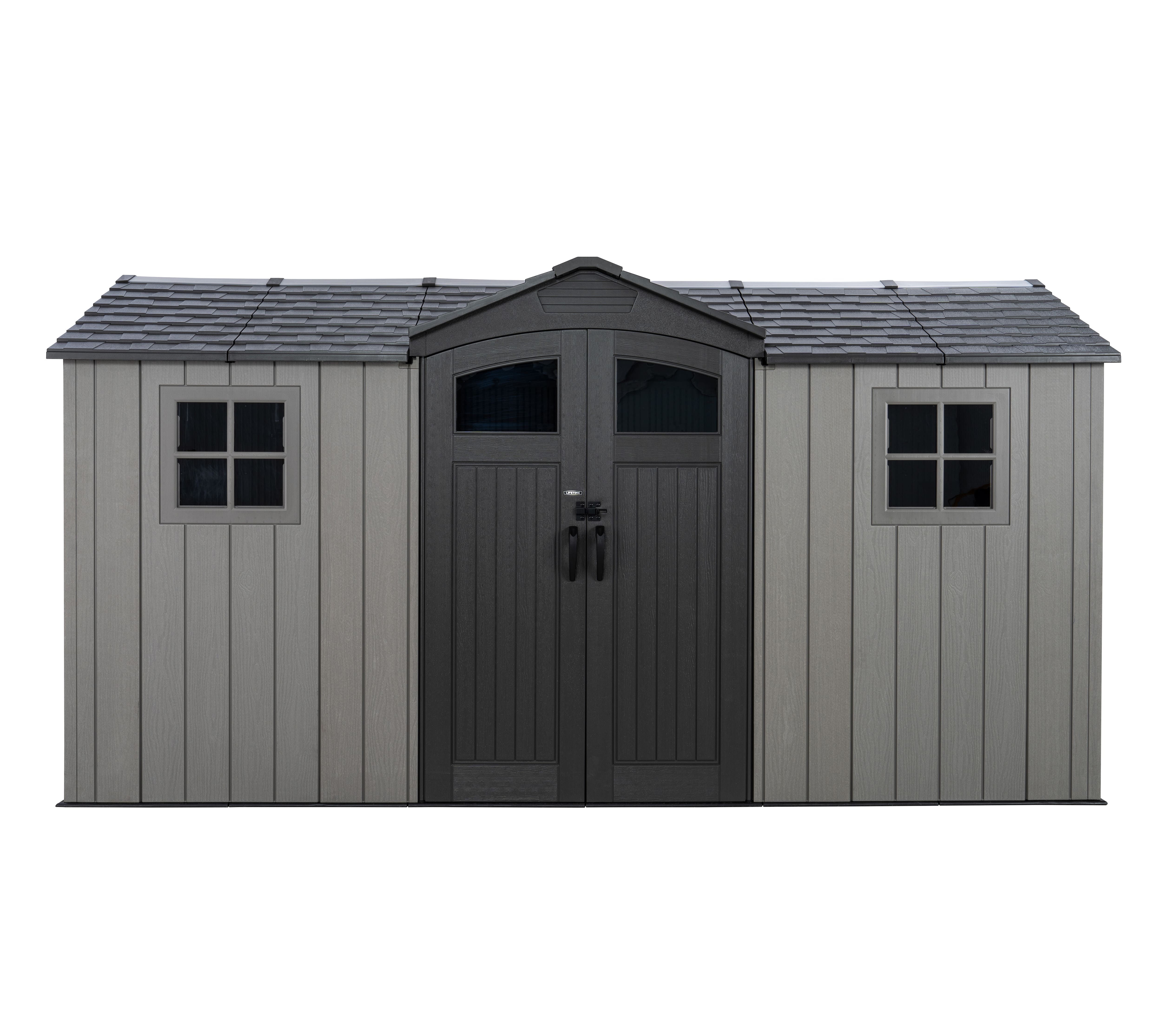 Lifetime Ger&auml;tehaus Kentucky Grau|206x427x265cm 