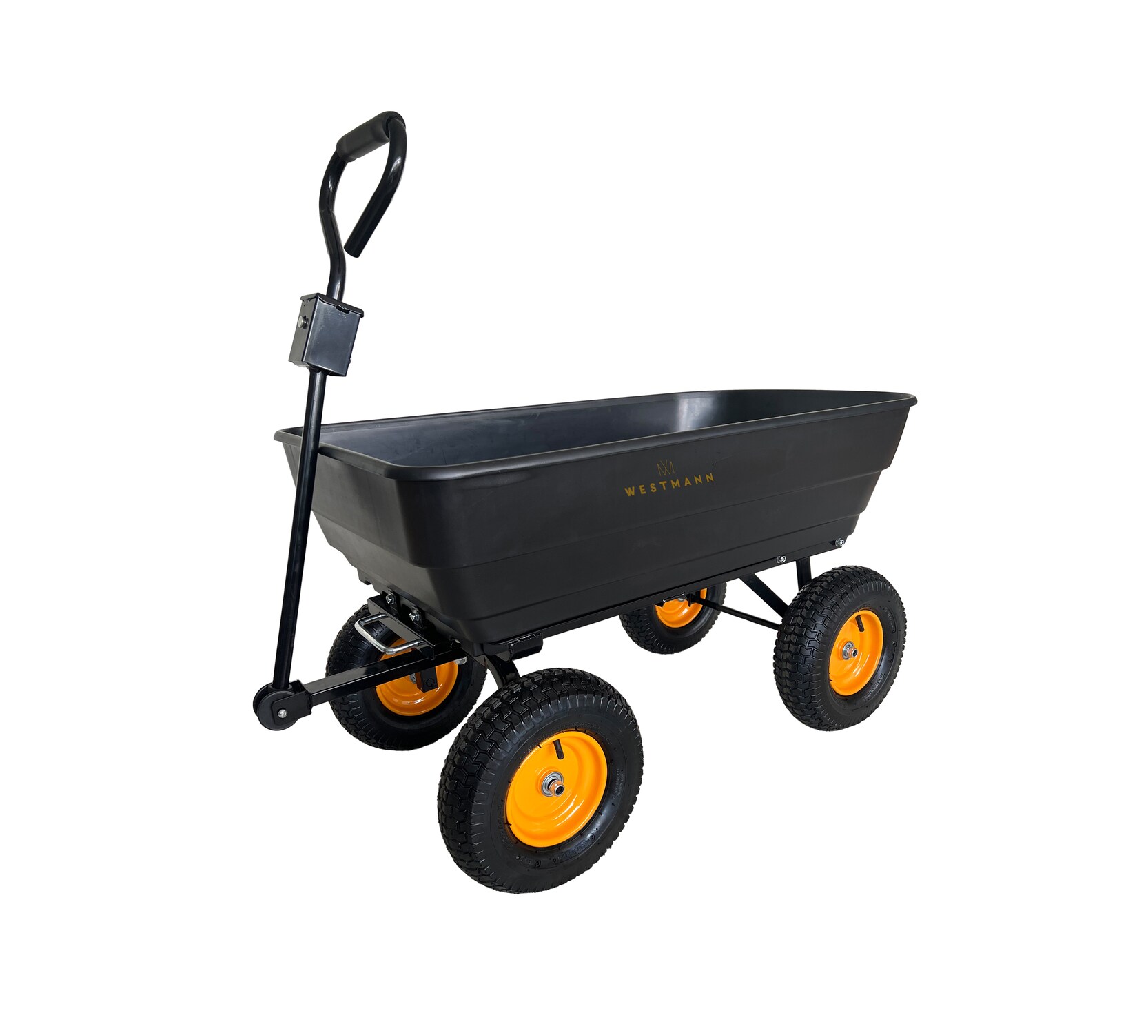 Kunststoff Gartenwagen mit Kippfunktion   Prakta M Schwarz   119x60x105cm