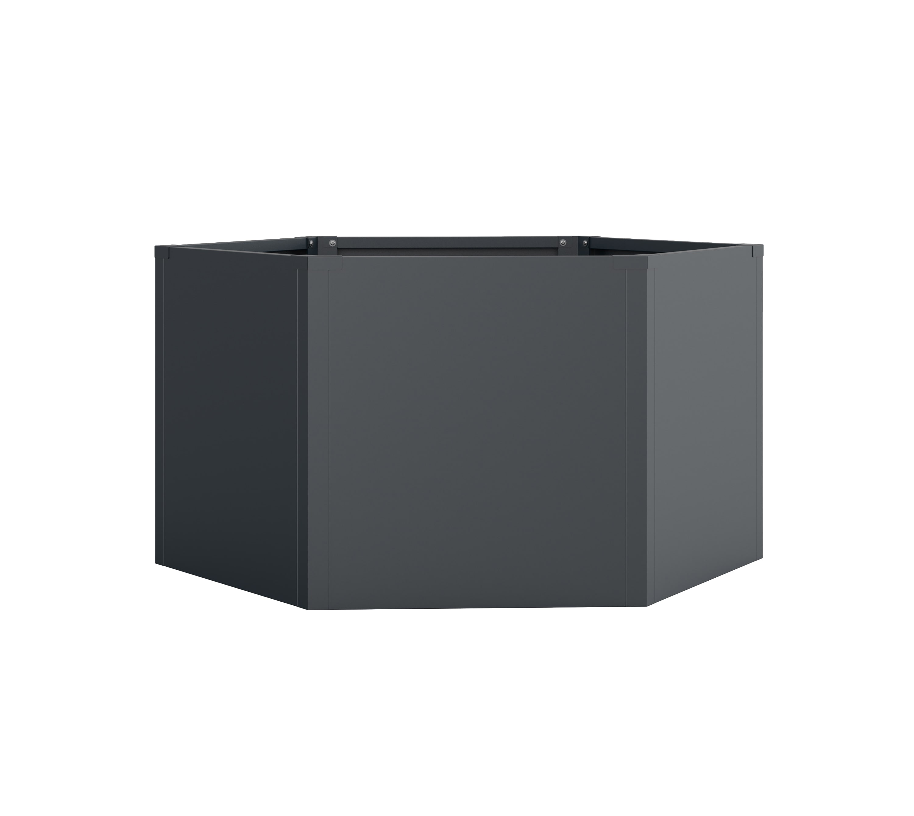 Westmann Metall Hochbeet 6-eckig | Varia 52 Anthrazit|100x100x52cm 