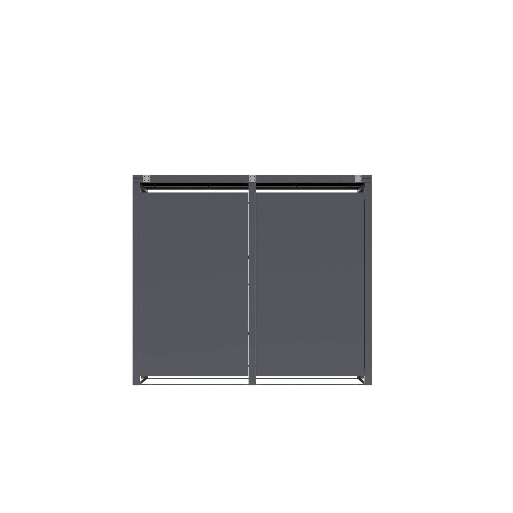 Westmann Mülltonnenbox Tonus 2   2 x 240L Anthrazit 80x132x116cm