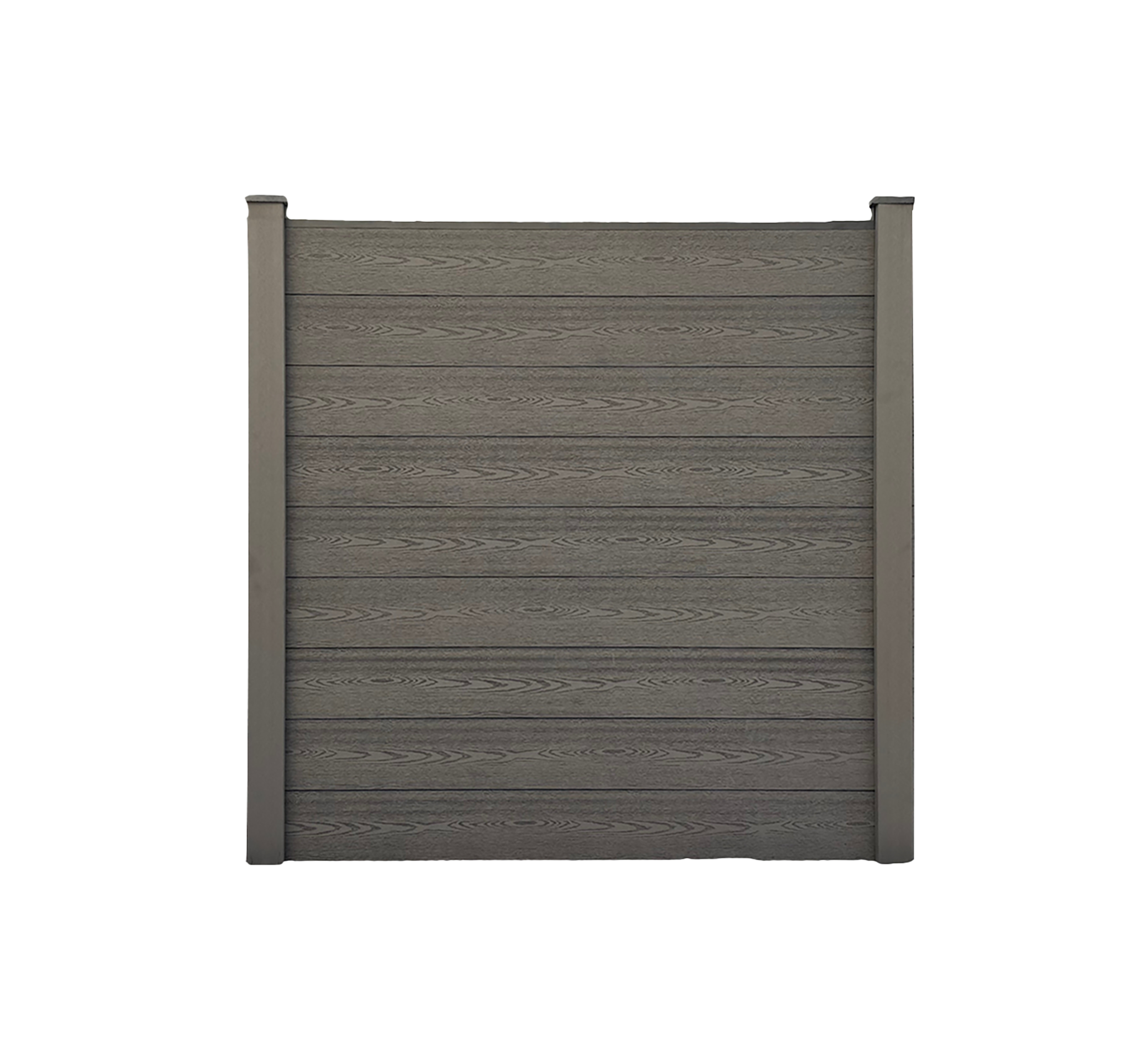 WPC-Sichtschutzzaun - 5x Element + 6x Pfosten Anthrazit 