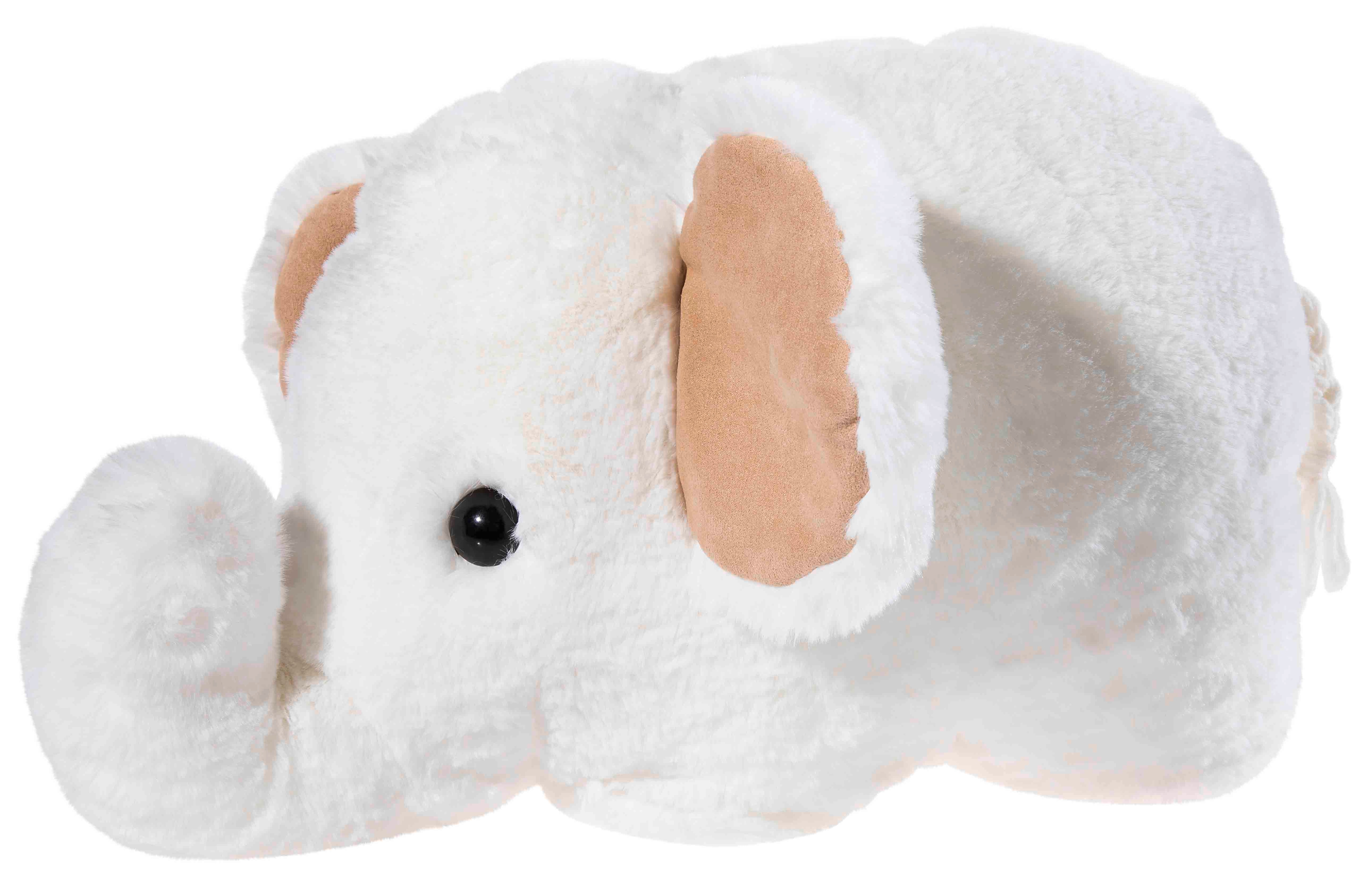 HEUNEC KUMA Kissen Elefant wei&szlig; und grau 