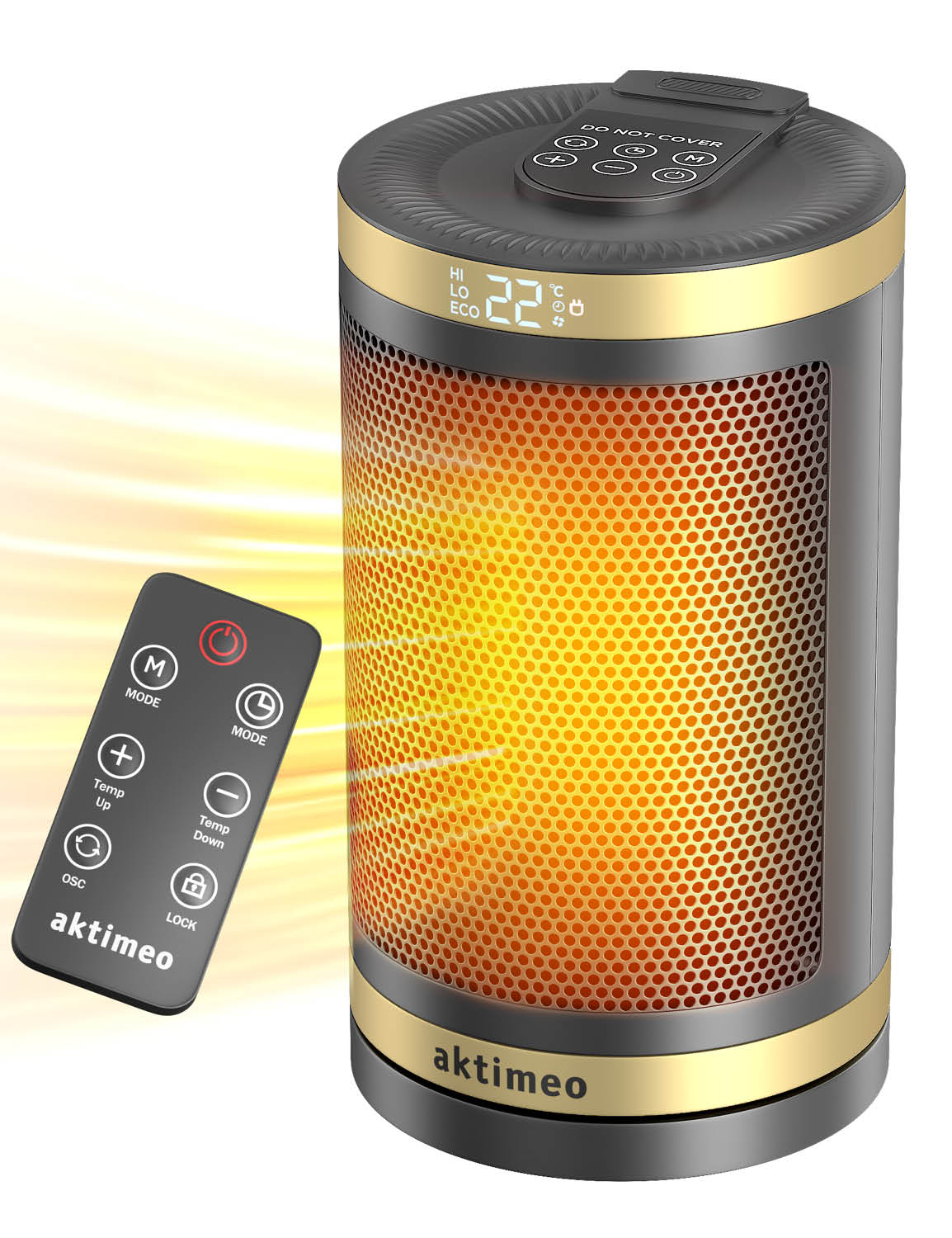 aktimeo Keramik Heizung Classic 1500 Watt, Gold 
