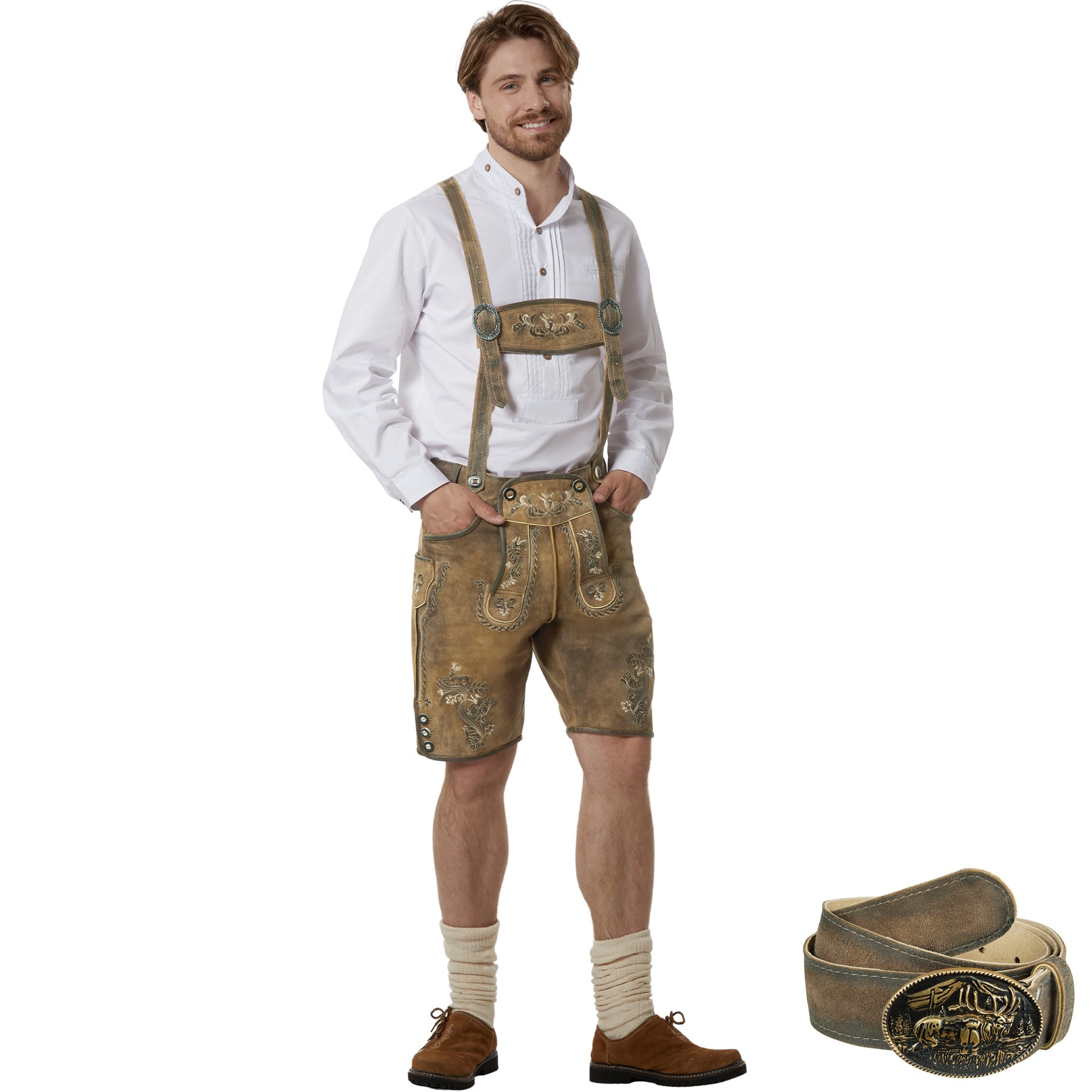 tectake&reg; Lederhose Moritz 