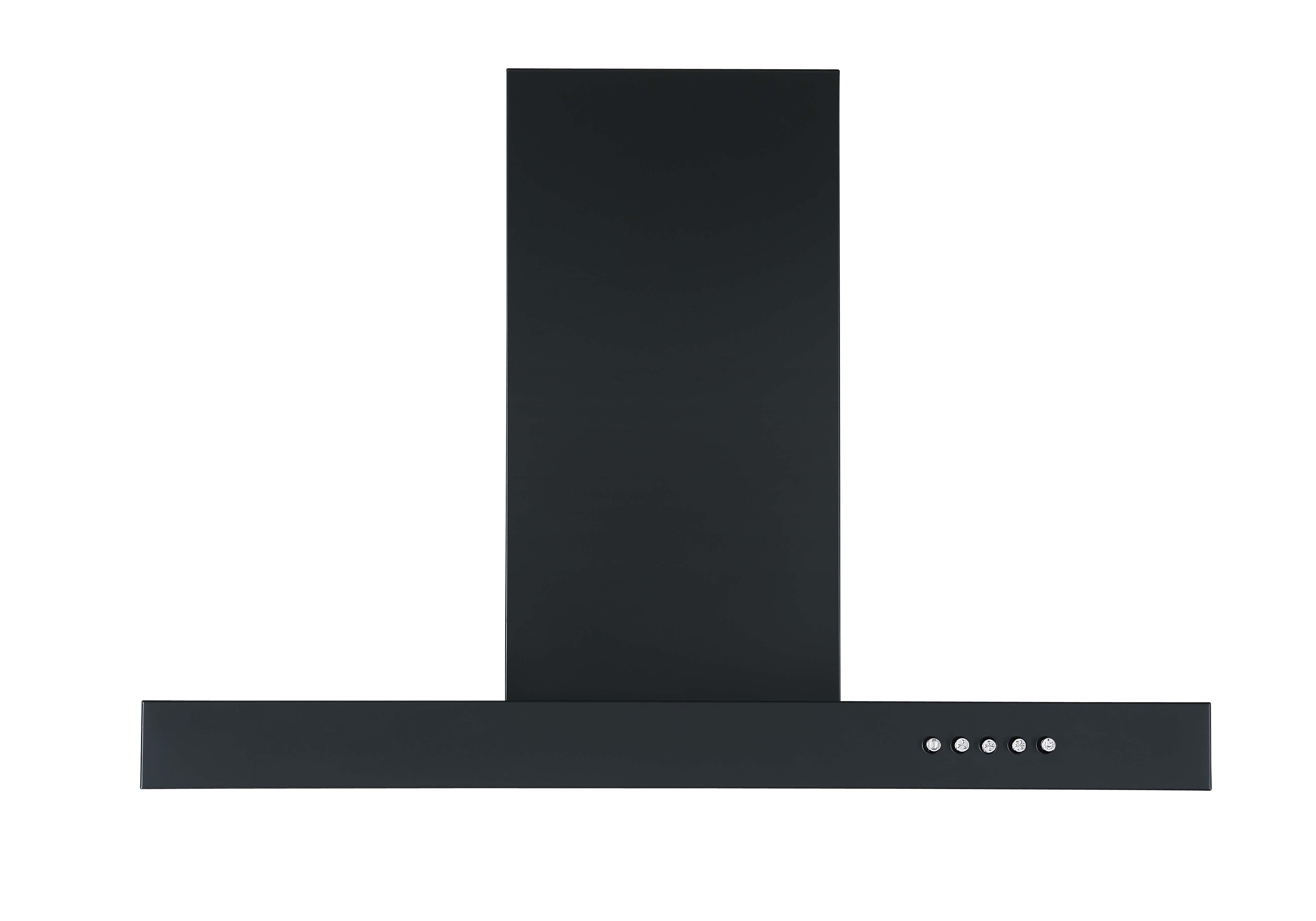 PKM Dunstabzugshaube 6004BH - Blockhaube schwarz mit 2 Fettfiltern; 379 m&sup3;/h, 1 X 2,0 Watt LED,60 cm  breit, EEK C 