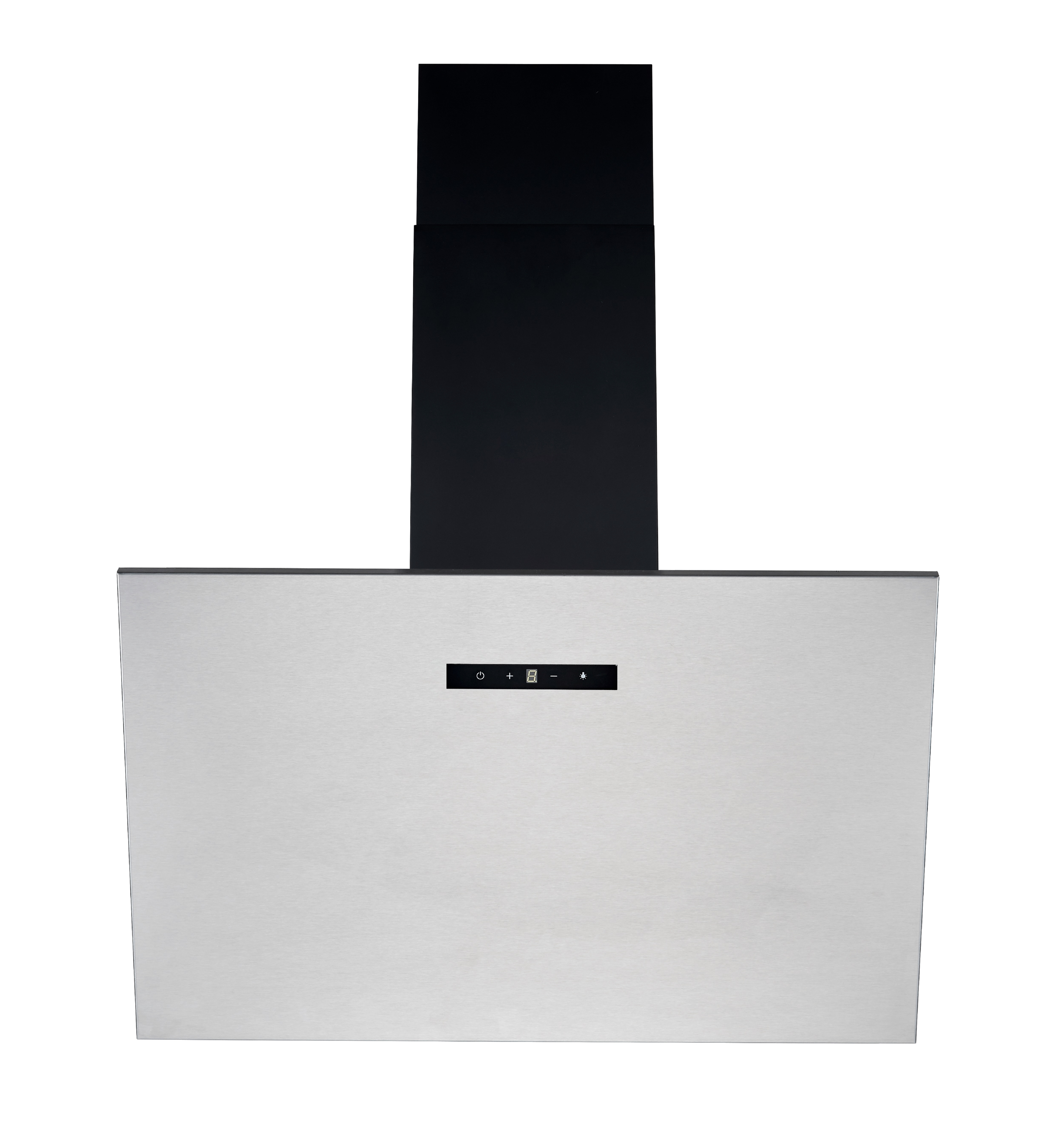 PKM Dunstabzugshaube S8-90A++IXTW - Kopffreihaube Edelstahl, 348,20 m&sup3;/h, 2 X 1,5 Watt LED, 90 cm breit, Haubenk&ouml;rper schwarz lackiert, EEK A++ 