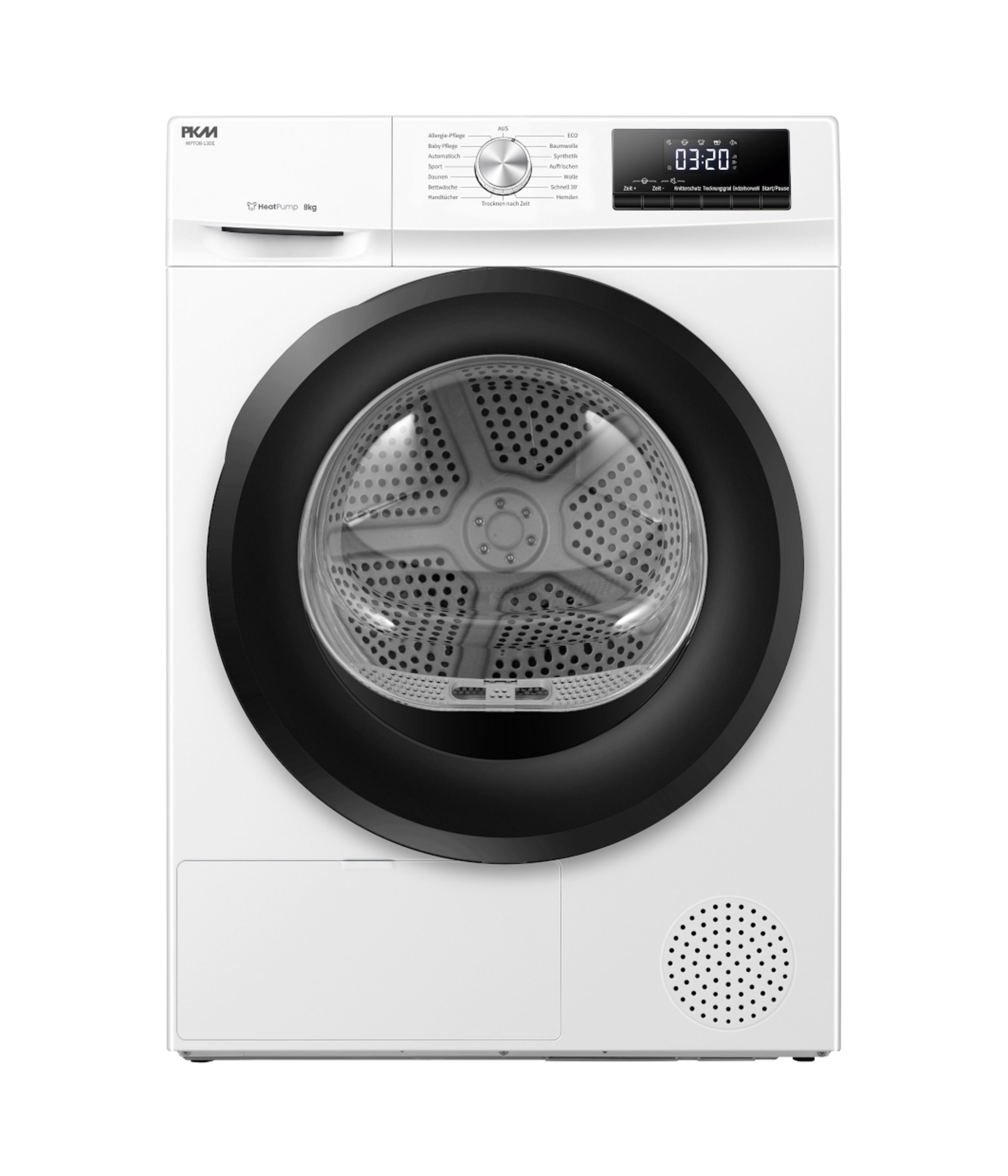 PKM W&auml;rmepumpentrockner WPTO8-13DE - Frontlader,  8 KG; EEK: D ; elektronische  Programmsteuerung, 15 Programme 