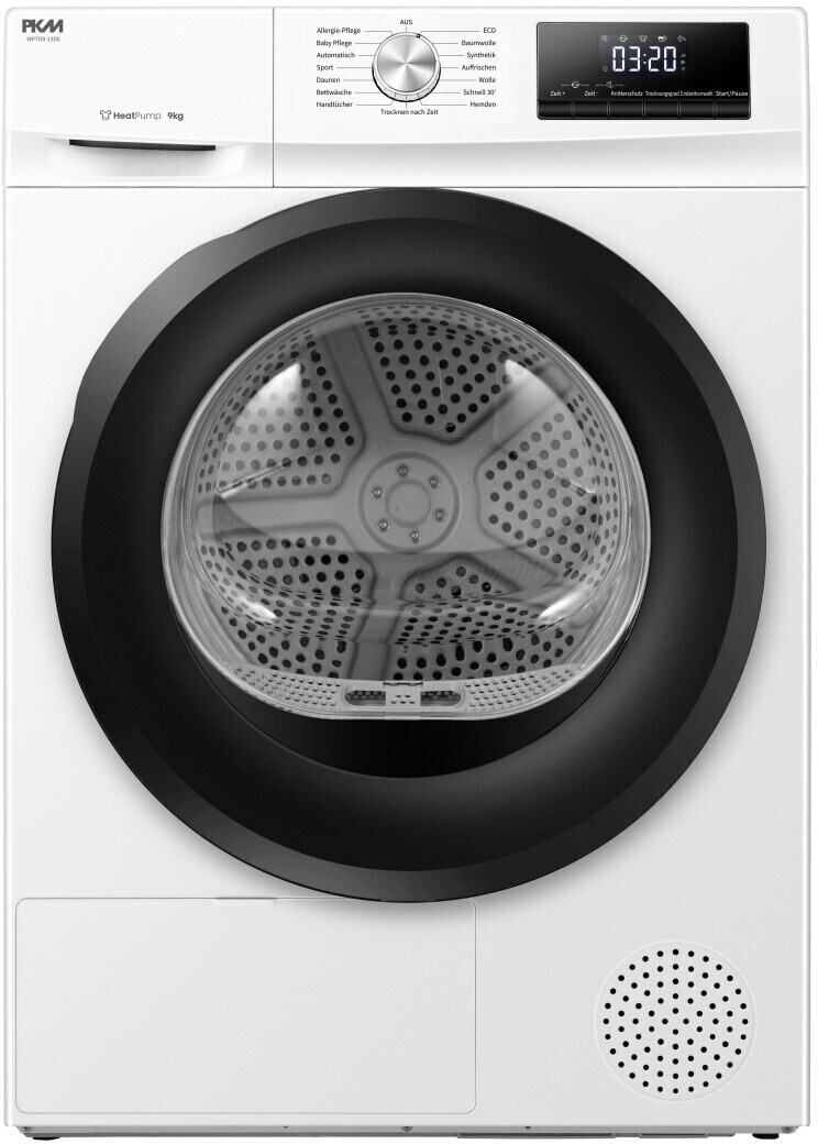 PKM W&auml;rmepumpentrockner WPTO9-13DE - Frontlader,  9 KG; EEK: D ; elektronische  Programmsteuerung, 15 Programme 